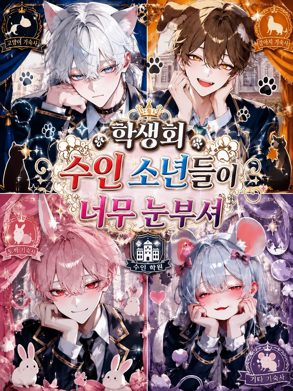 yuuri_zourimusi의 학생회 수인 미소년들이 너무 눈부셔