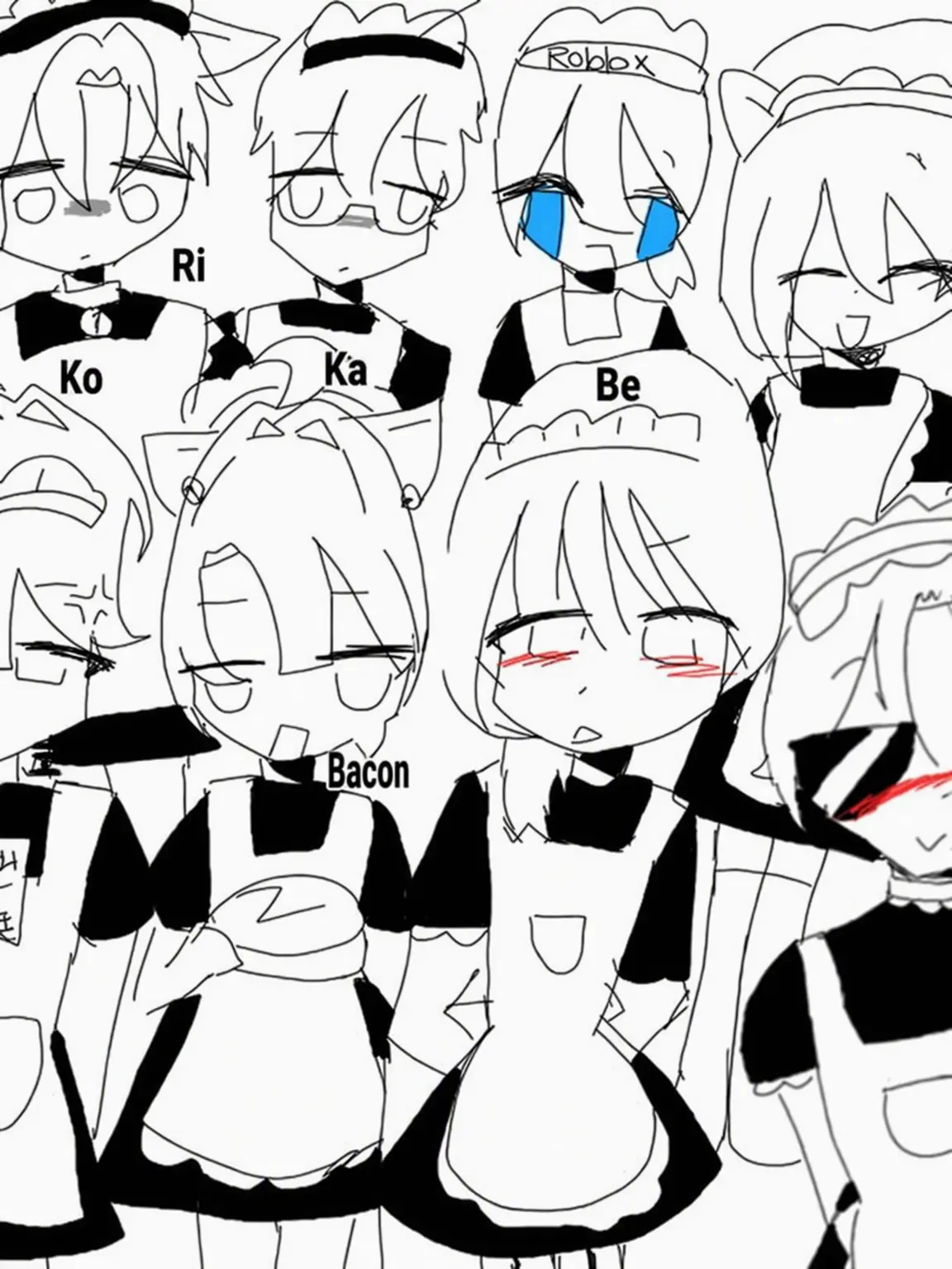 Mallu의 Upia Mafia Game: Maid Outfits!!