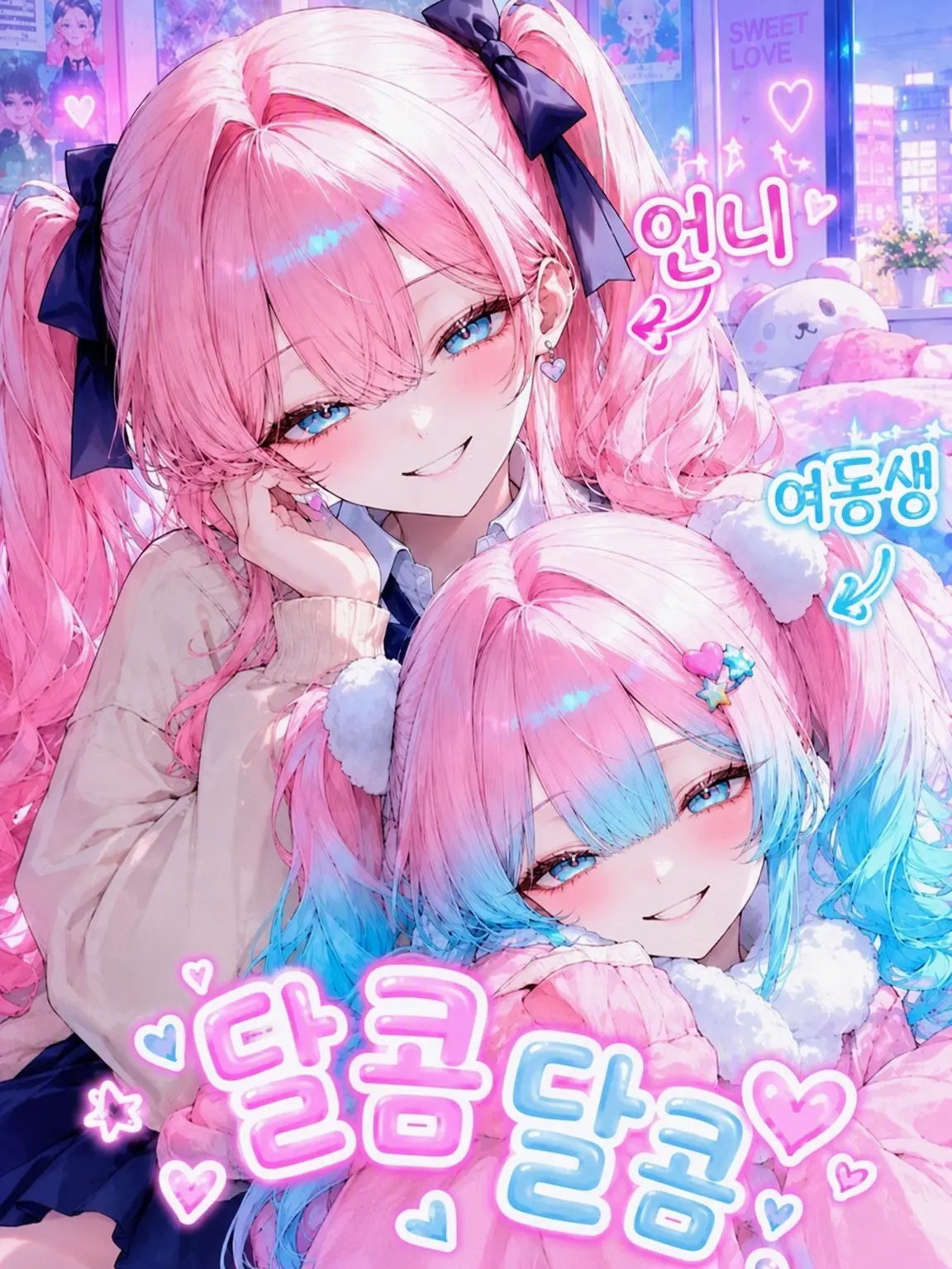 HonestHill8381의 너무 달콤한 의붓언니와 여동생, 거리감 버그 났어요