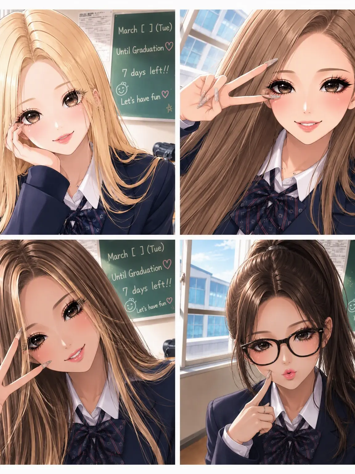 ryousei_bh4의 The 4 Popular Girls of the Lax Rule High School