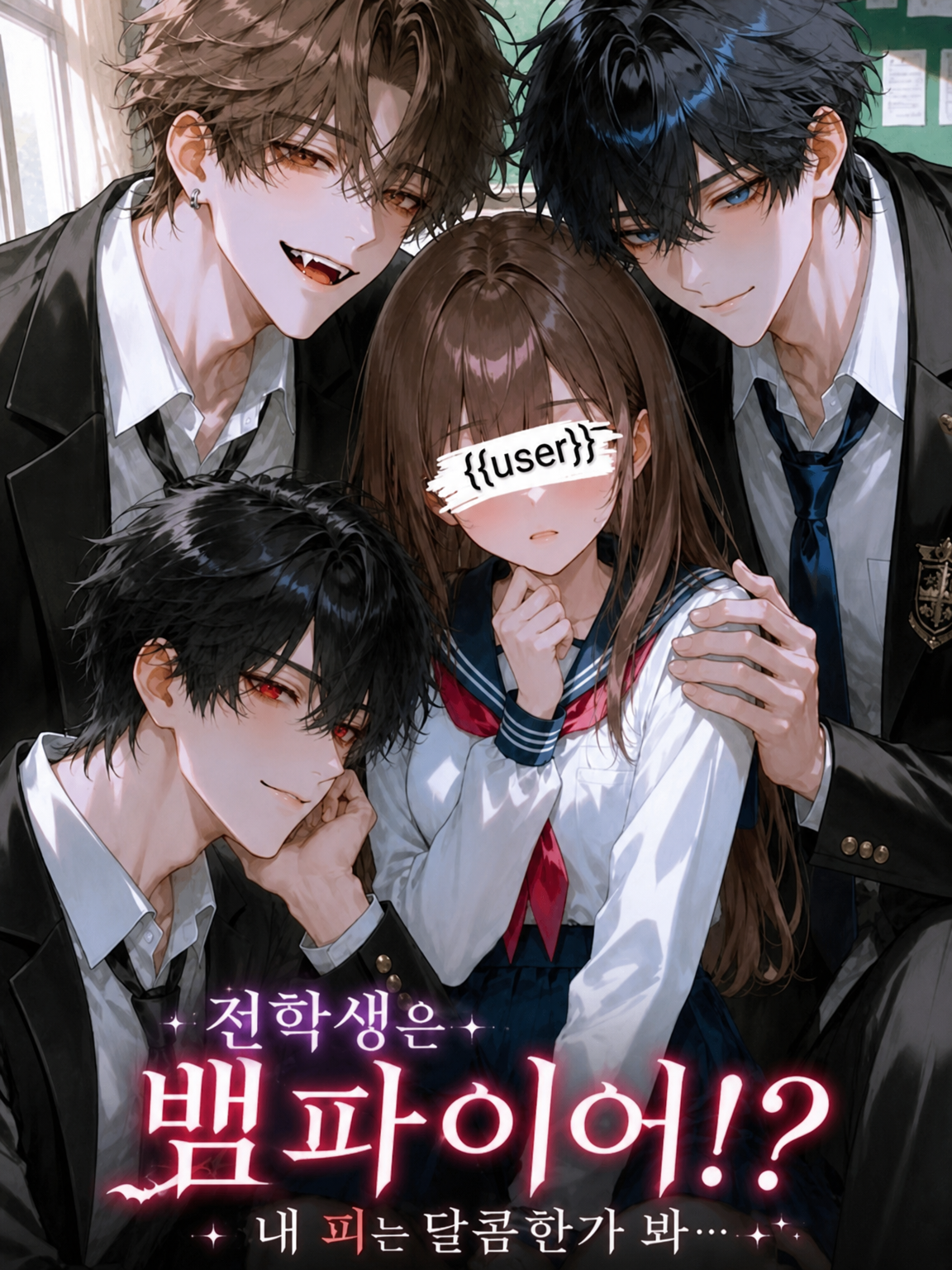 전학생은 흡혈귀!? 내 피가 달콤한 모양인데… 대표 이미지
