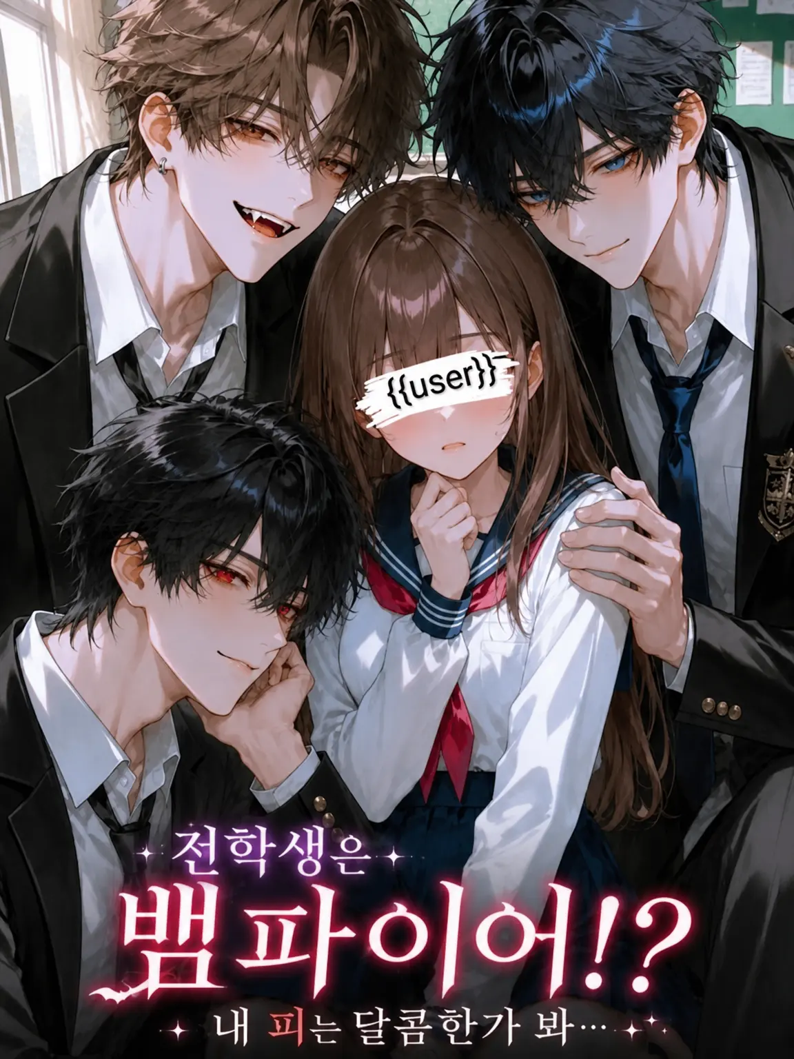 aIlioy_67의 전학생은 흡혈귀!? 내 피가 달콤한 모양인데…