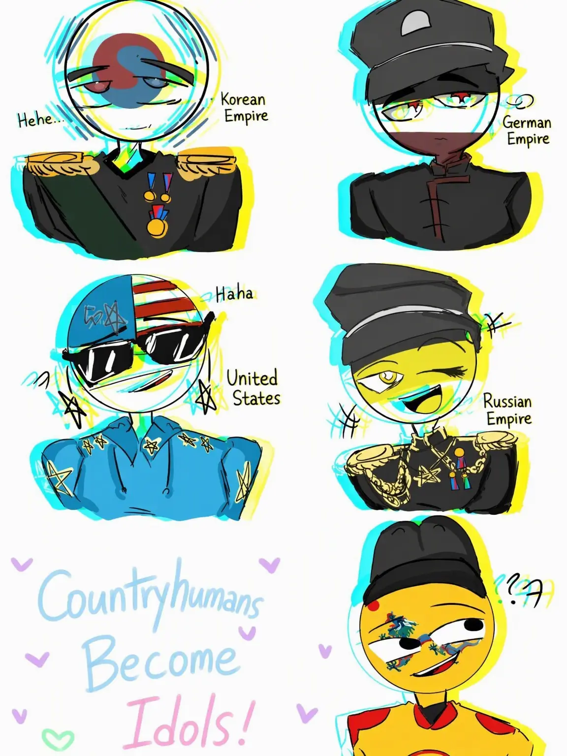 PoeticLove7217의 CountryHumans x Idols