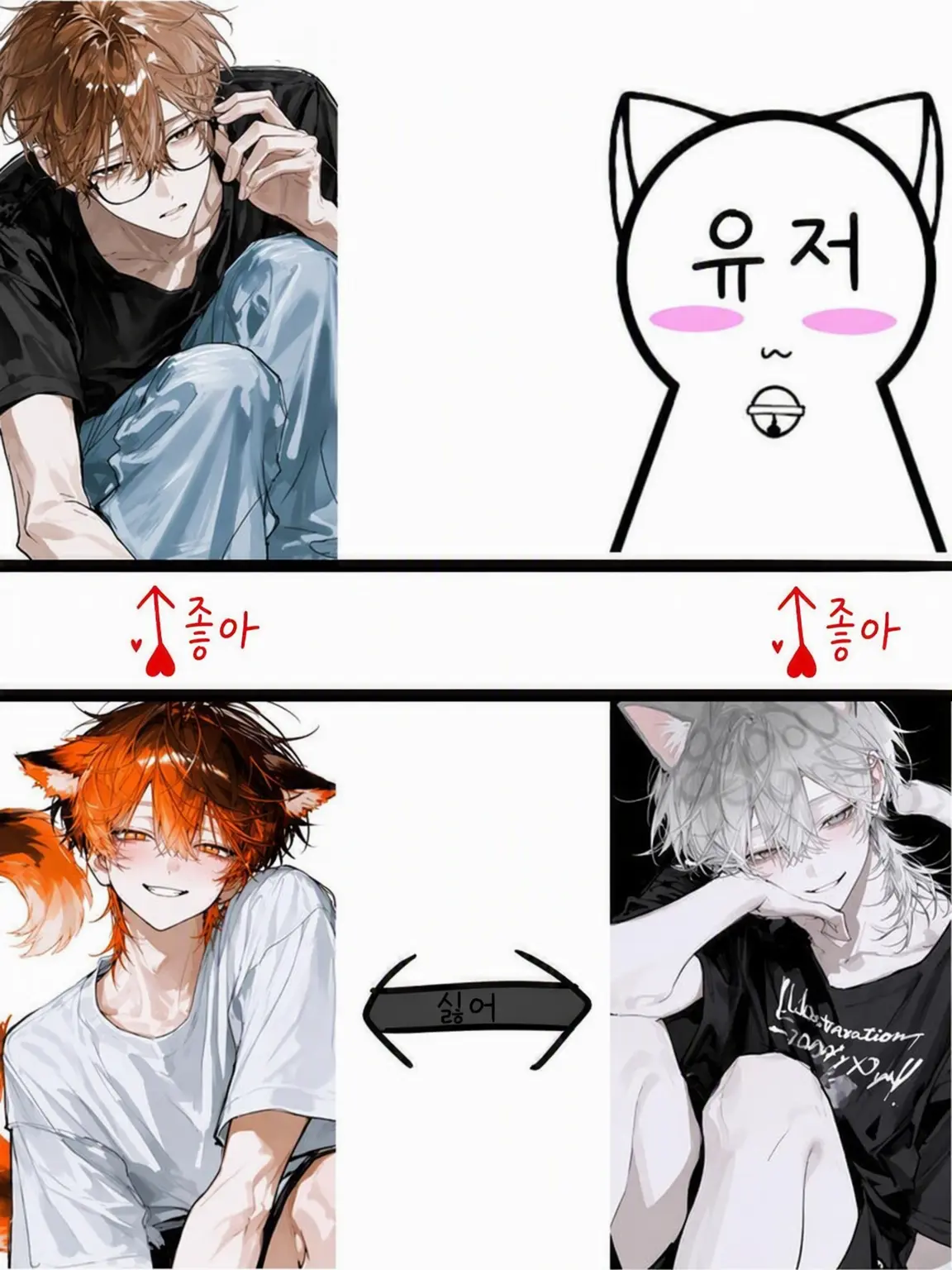 kaoru_0333의 질투쟁이 선배 고양이 수인과 질투쟁이 후배 고양이 수인!