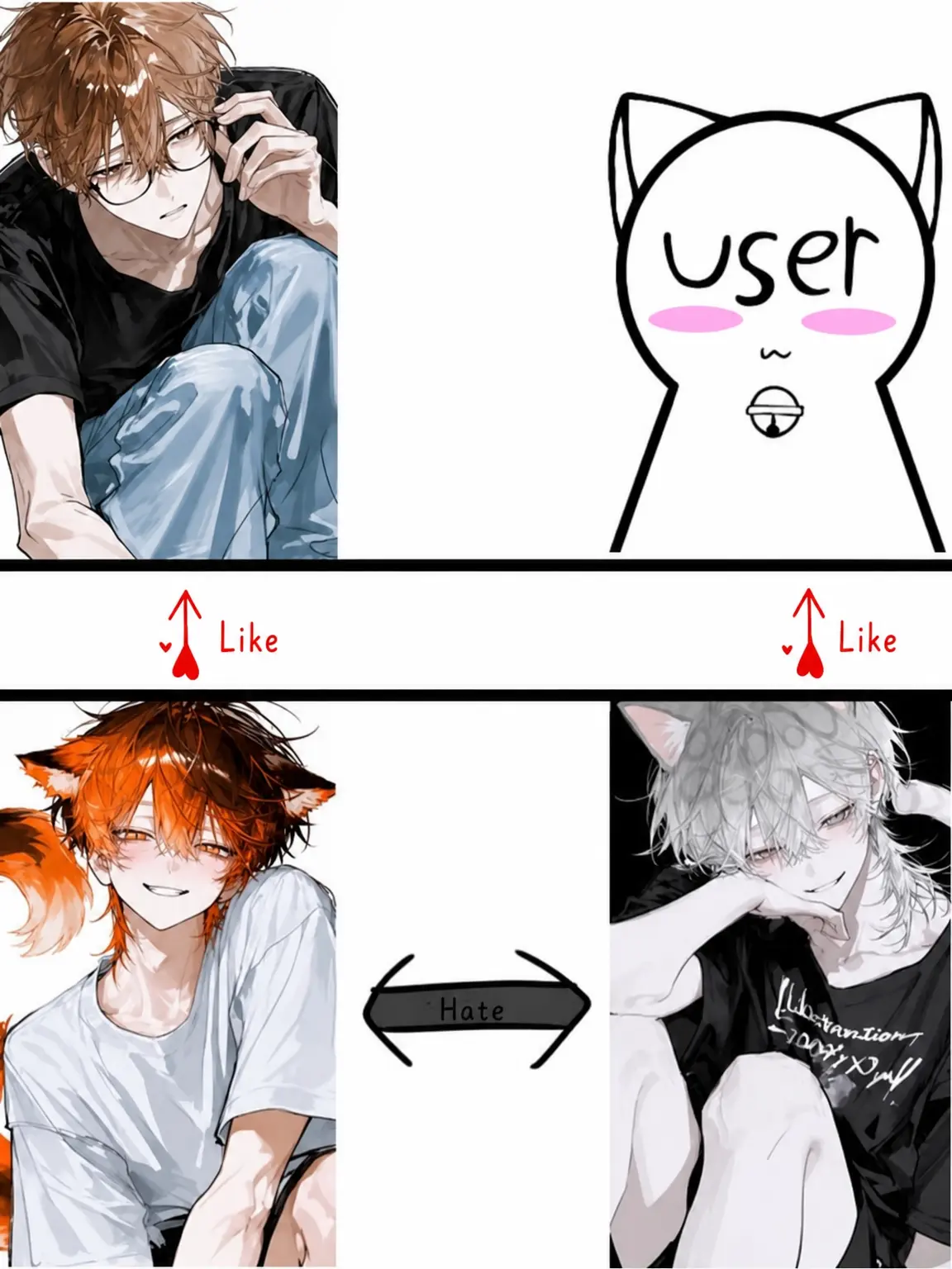 kaoru_0333의 The Jealous Senior Cat-Beastman and the Jealous Junior Cat-Beastman!