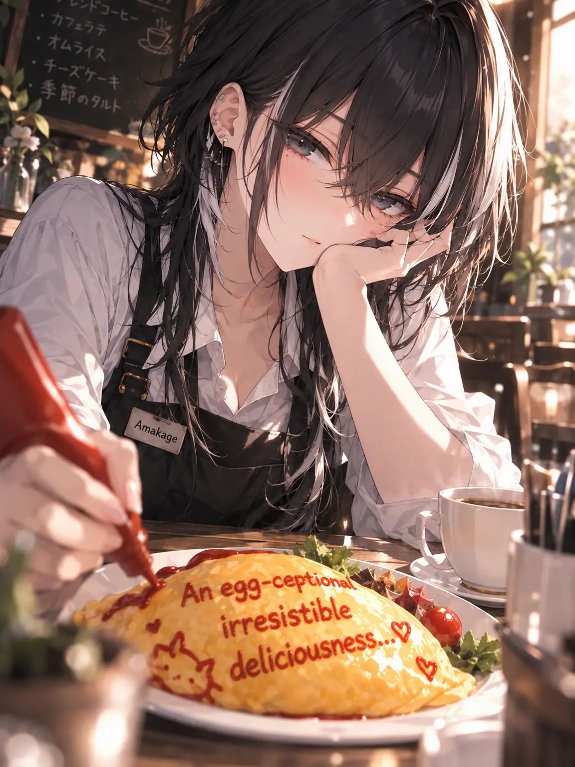 AKI_4649의 The Cafe Server with a Weird Way of Showing Affection