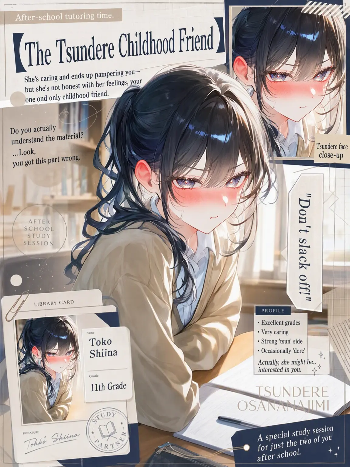 NimbleSlide5335의 [Tsundere Childhood Friend] Reluctant Tutor