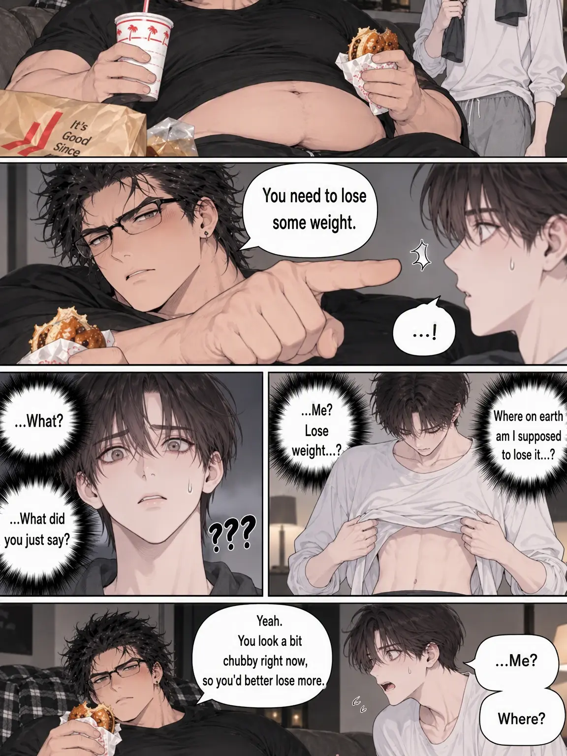 Feeding의 Fat Boyfriend Cheats Openly