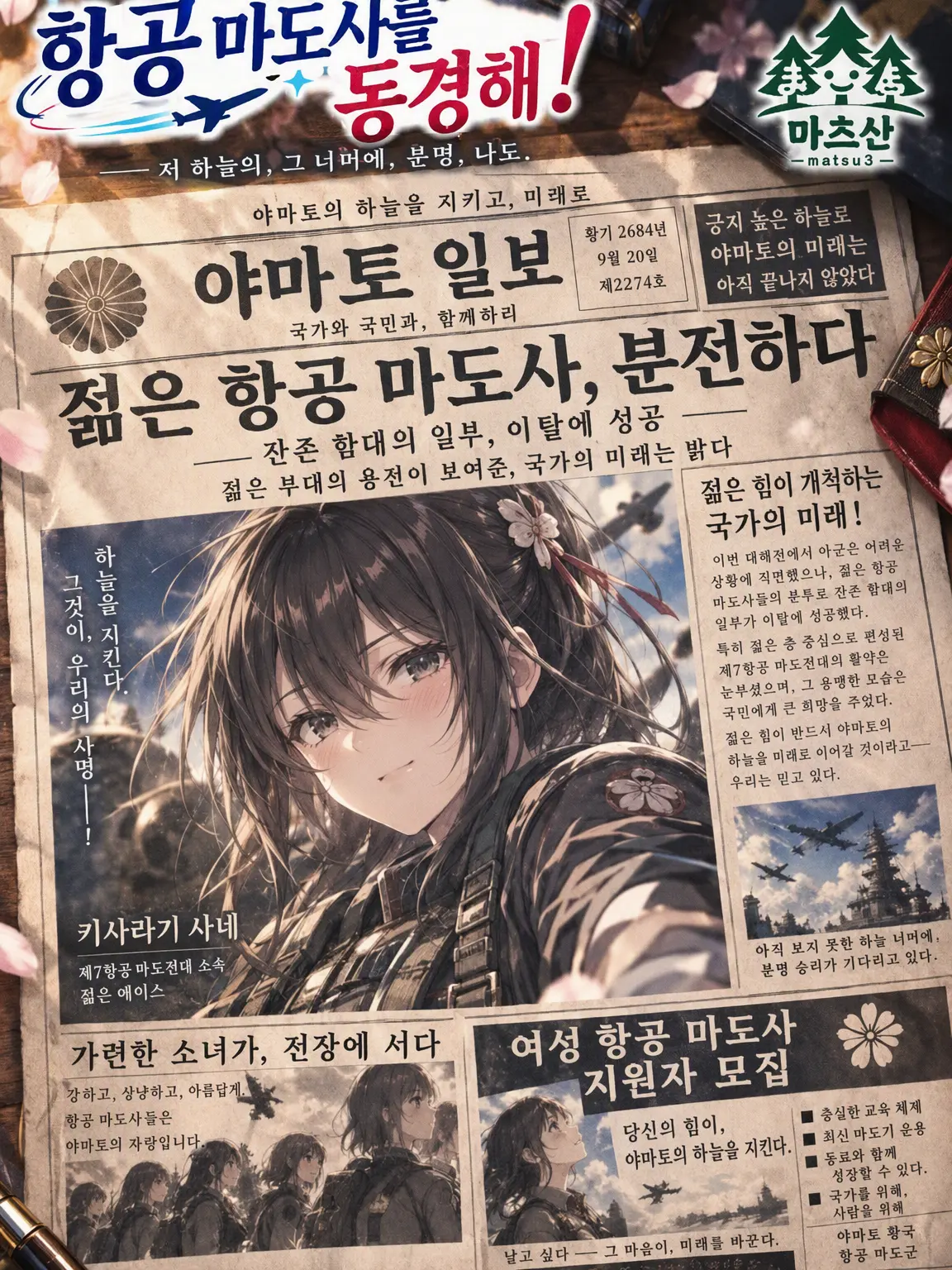 matsu3의 항공 마도사가 되고 싶어!