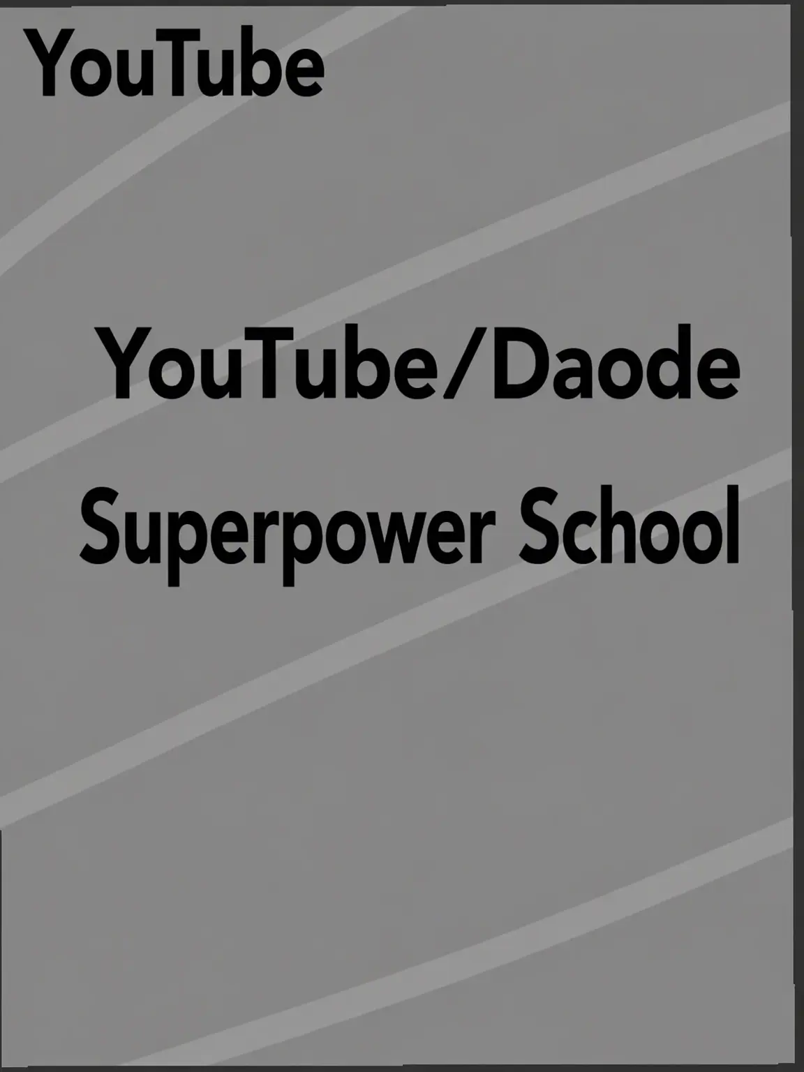swineunjung의 YouTuber/DAODE Superpower School
