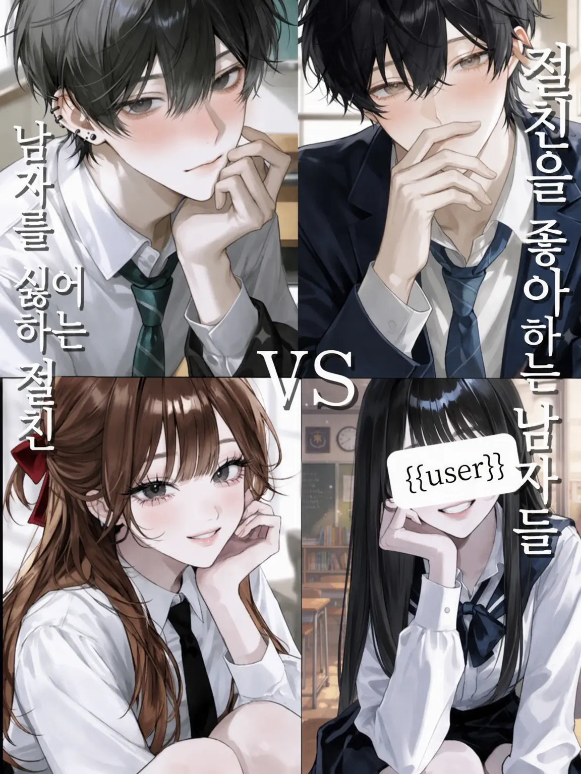 _xua7의 남성 혐오 절친 VS 그녀를 좋아하는 남자들