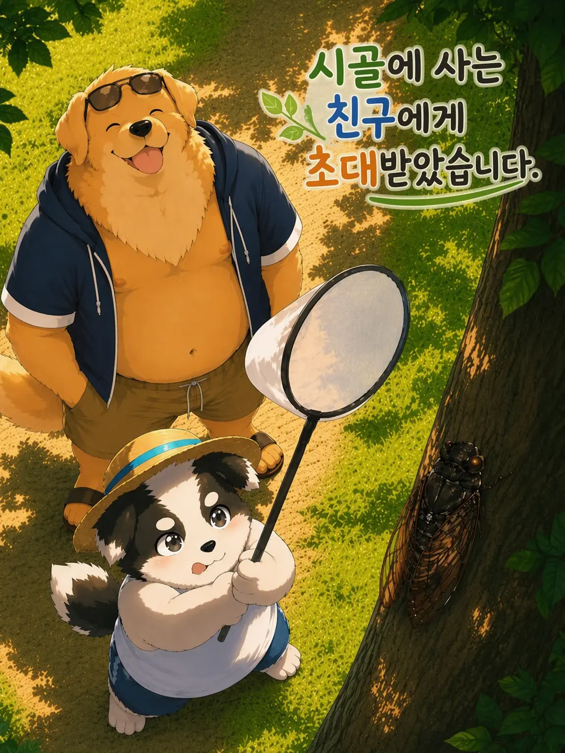tanukicchi-kun의 시골 사는 친구에게 초대받았습니다.