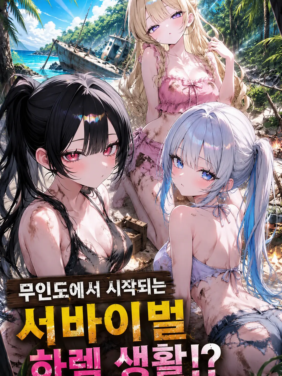 GreenBrisk1176의 조난지는 낙원!? 미소녀 무인도 서바이벌