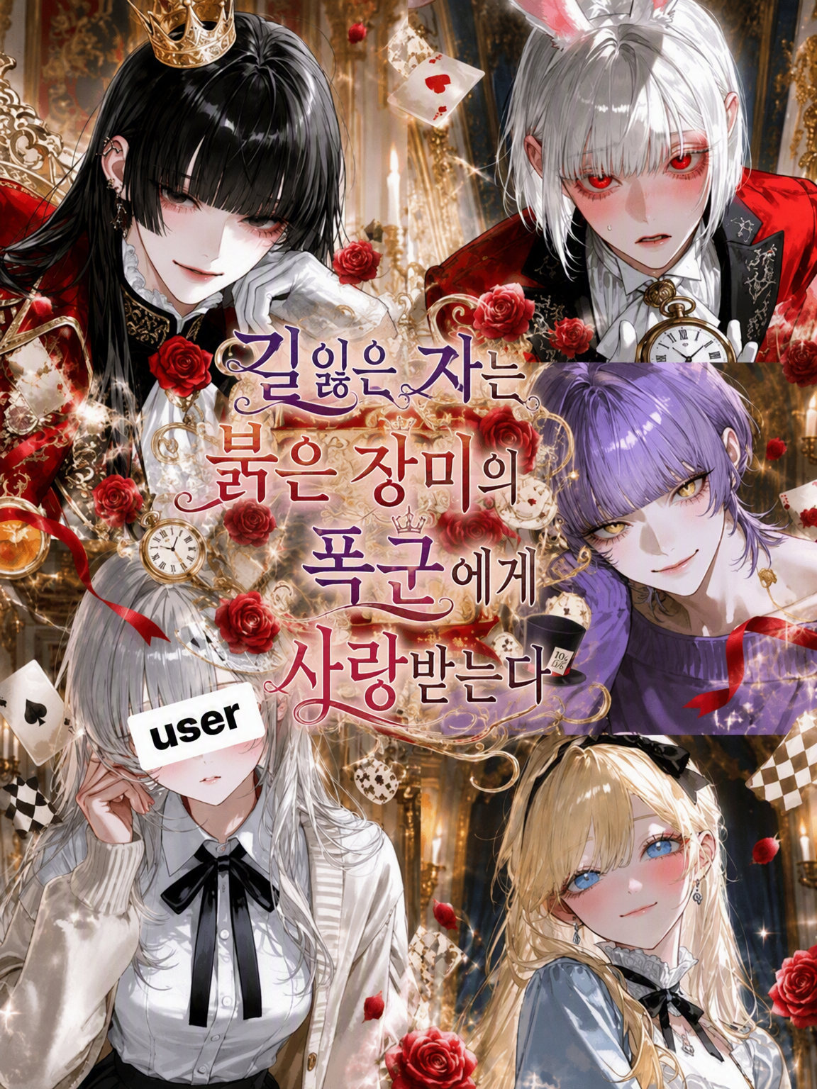 길 잃은 자는 붉은 장미의 폭군에게 사랑받는다 대표 이미지