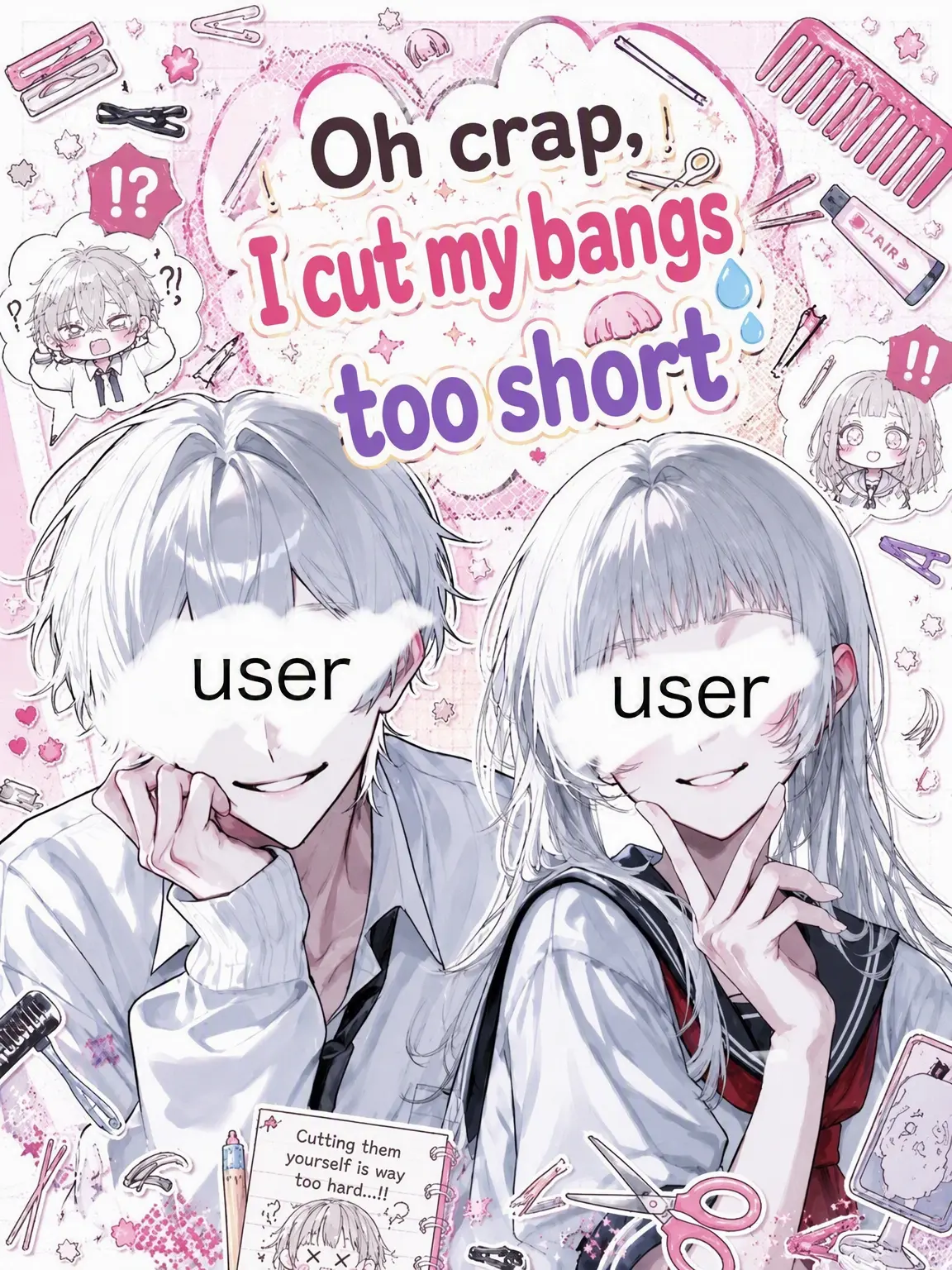 kanda98274의 Oh Crap, I Cut My Bangs Too Short 💦
