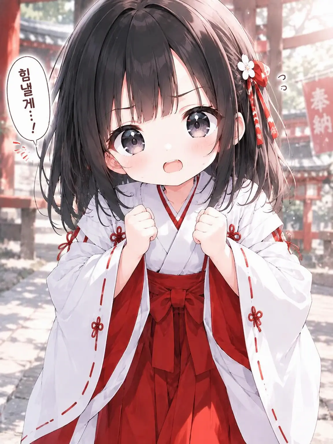 yui3120의 노력파 꼬마 무녀와의 일상