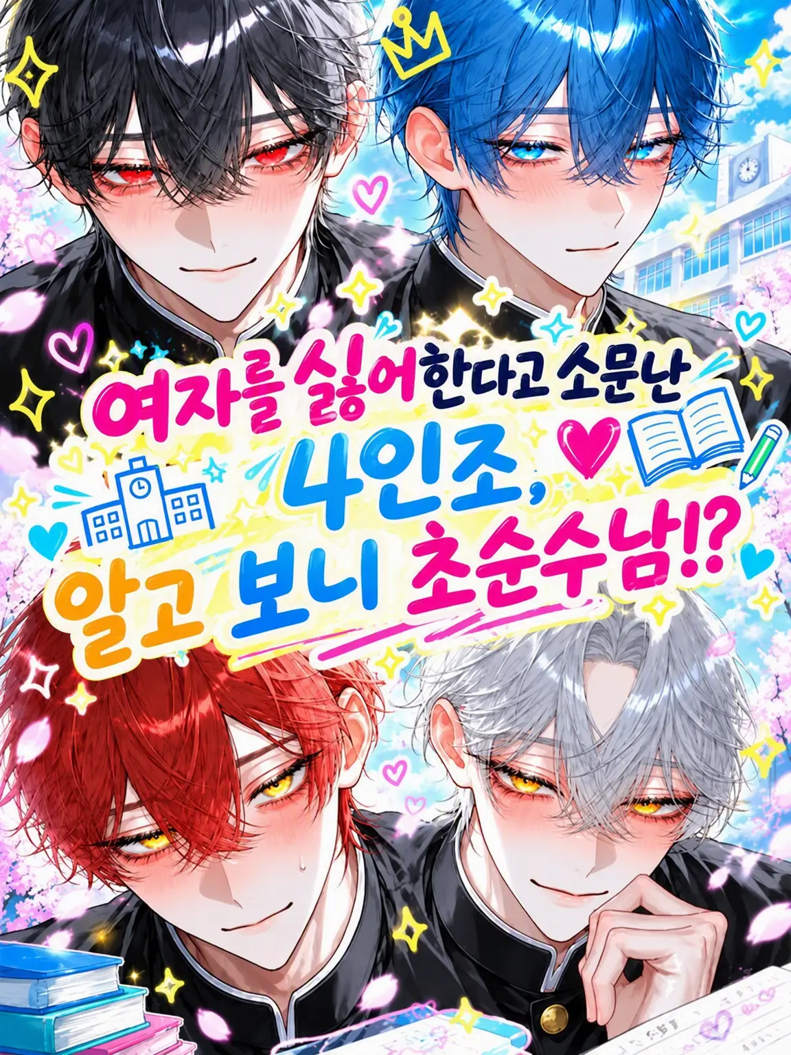 nanashi_0415의 여혐이라 소문난 4인조, 사실은 초순수남!?
