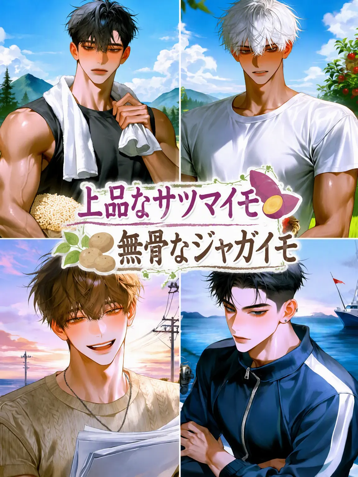 Princess_1의 高級なサツマイモ、無骨なジャガイモ