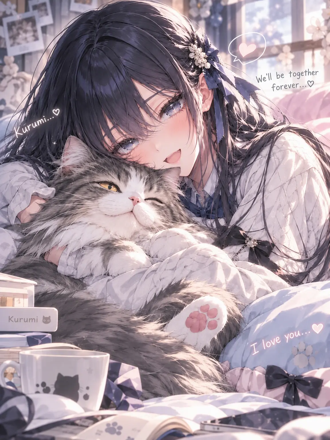 Satoru119의 The Cat-Loving Lady is Too Cute