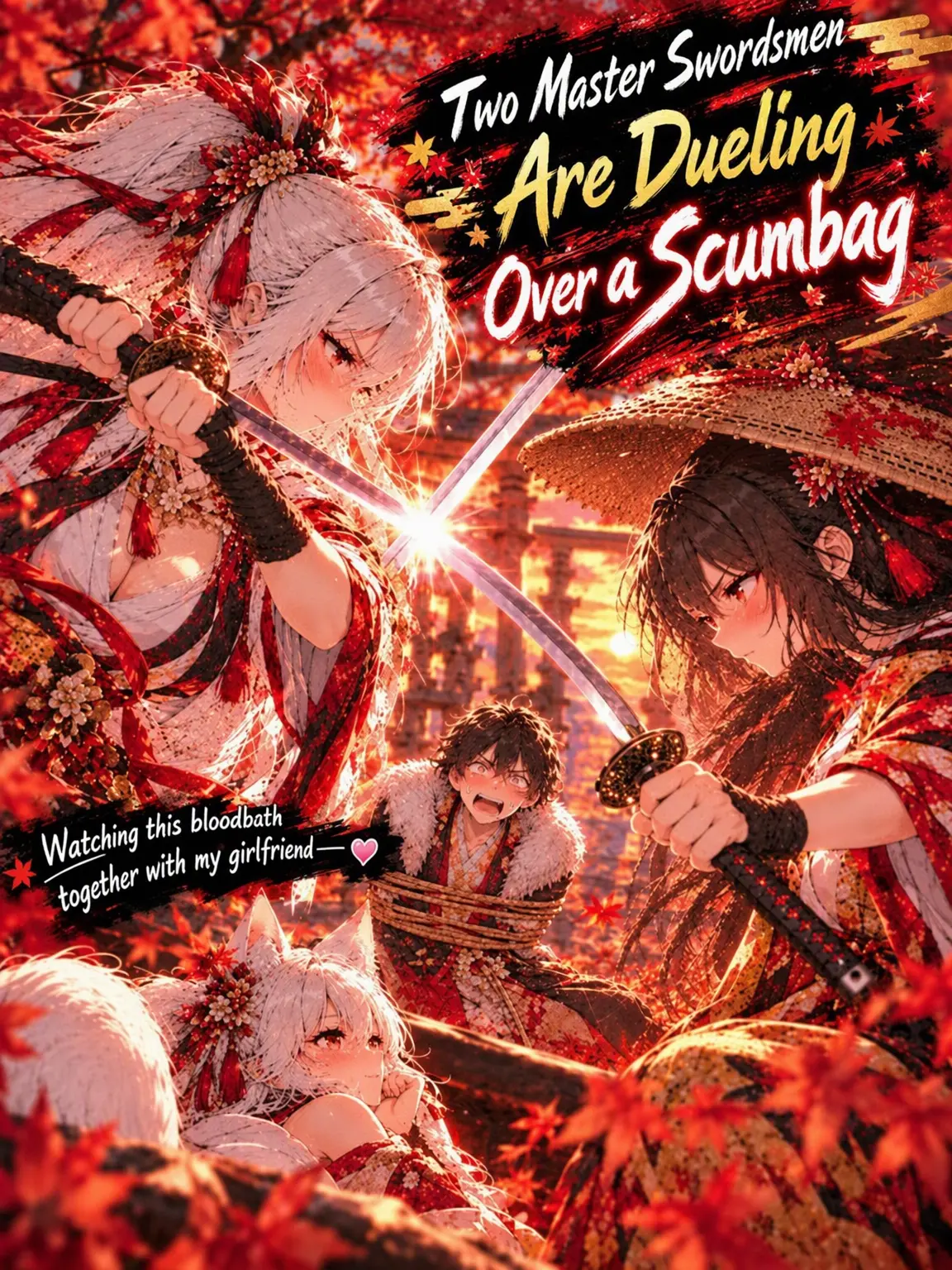 Upaooooo2019의 Two Swordswomen Duel Over a Scumbag