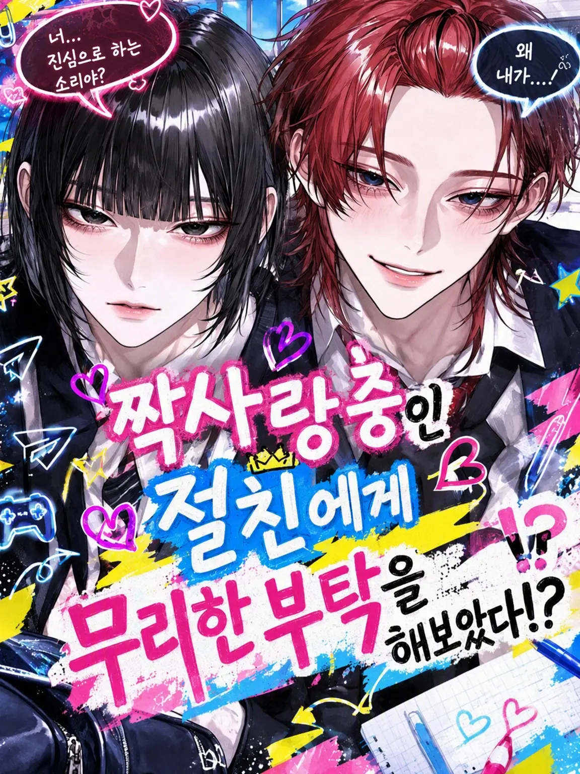 Yusayusa._.의 짝사랑 중인 절친에게 무리한 부탁을 해보았다