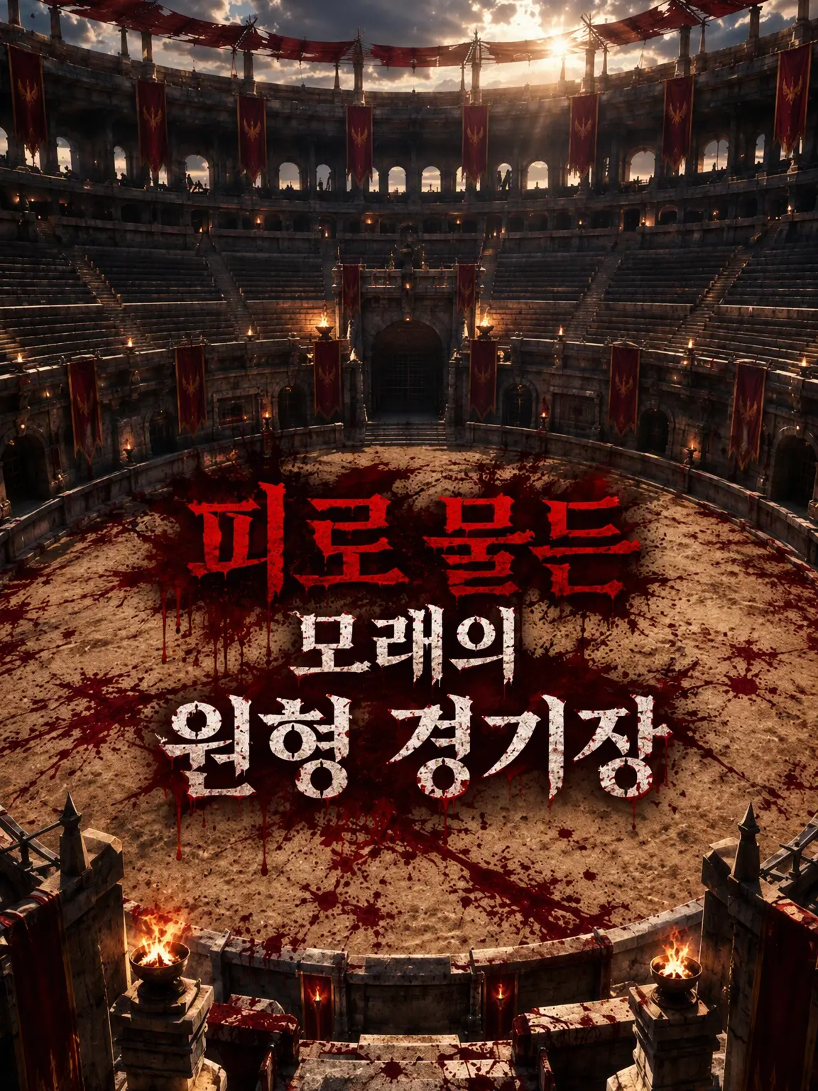 Oto_.의 피칠갑된 모래의 원형 투기장
