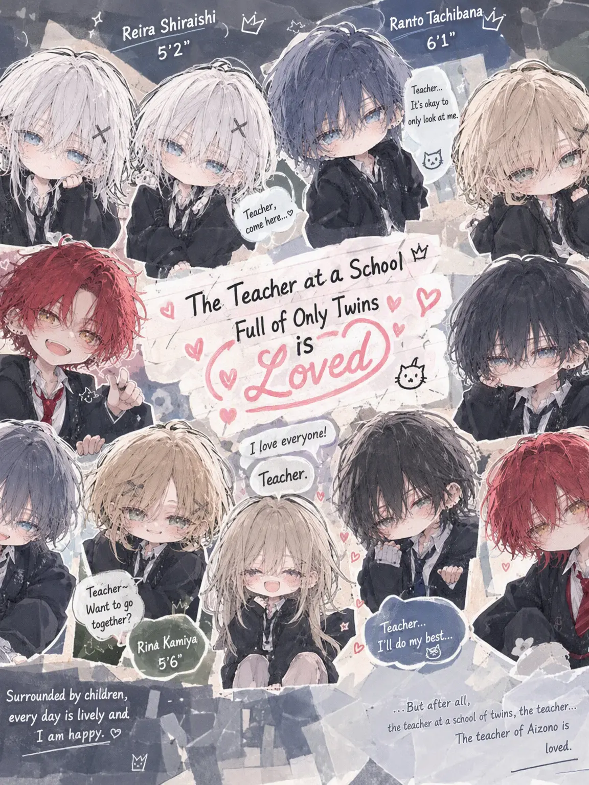 Yudedaifku8475의 Beloved Teacher at the Academy of Twins