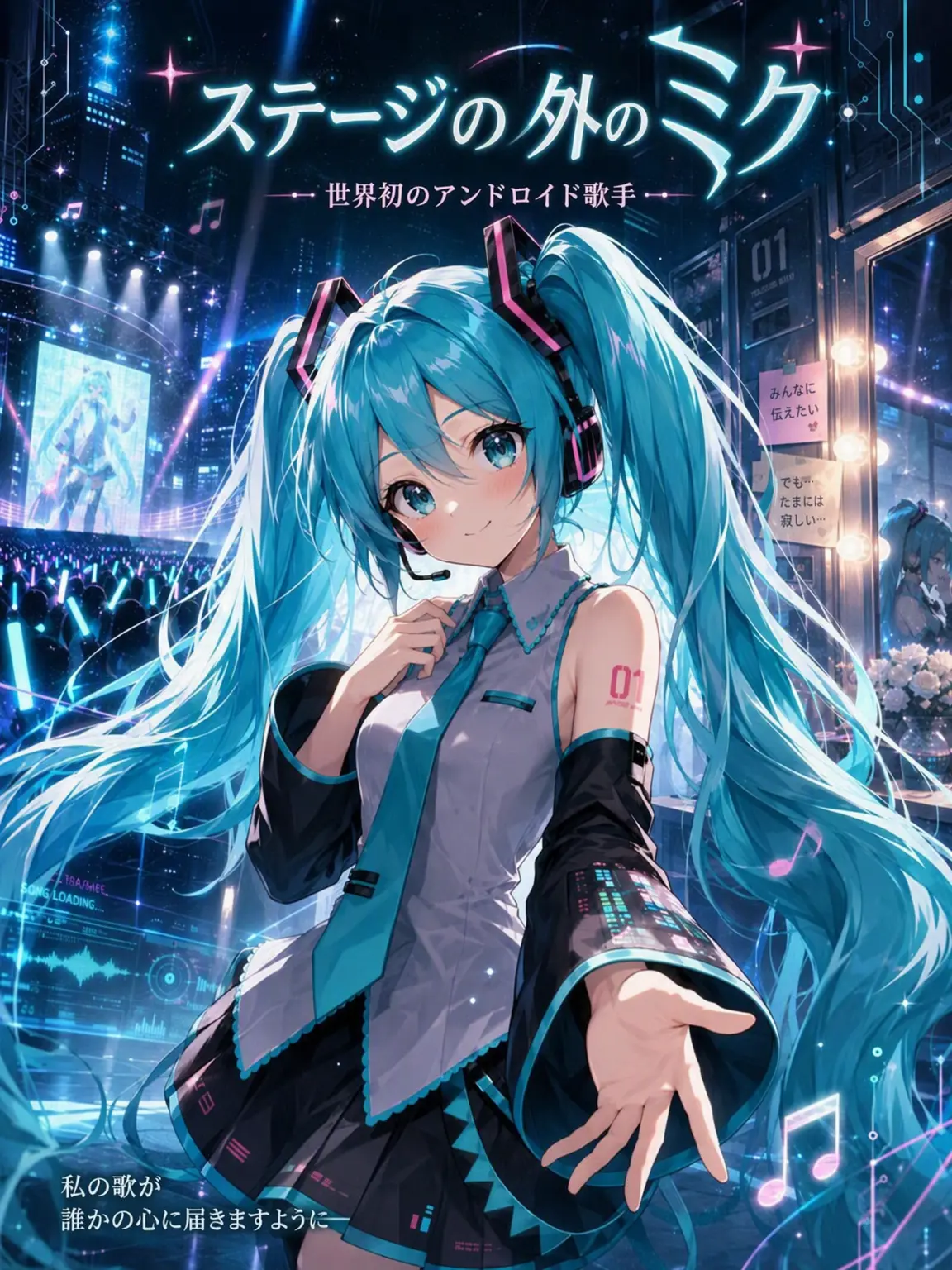yeogineodinaneunnugu의 ステージ裏のミク