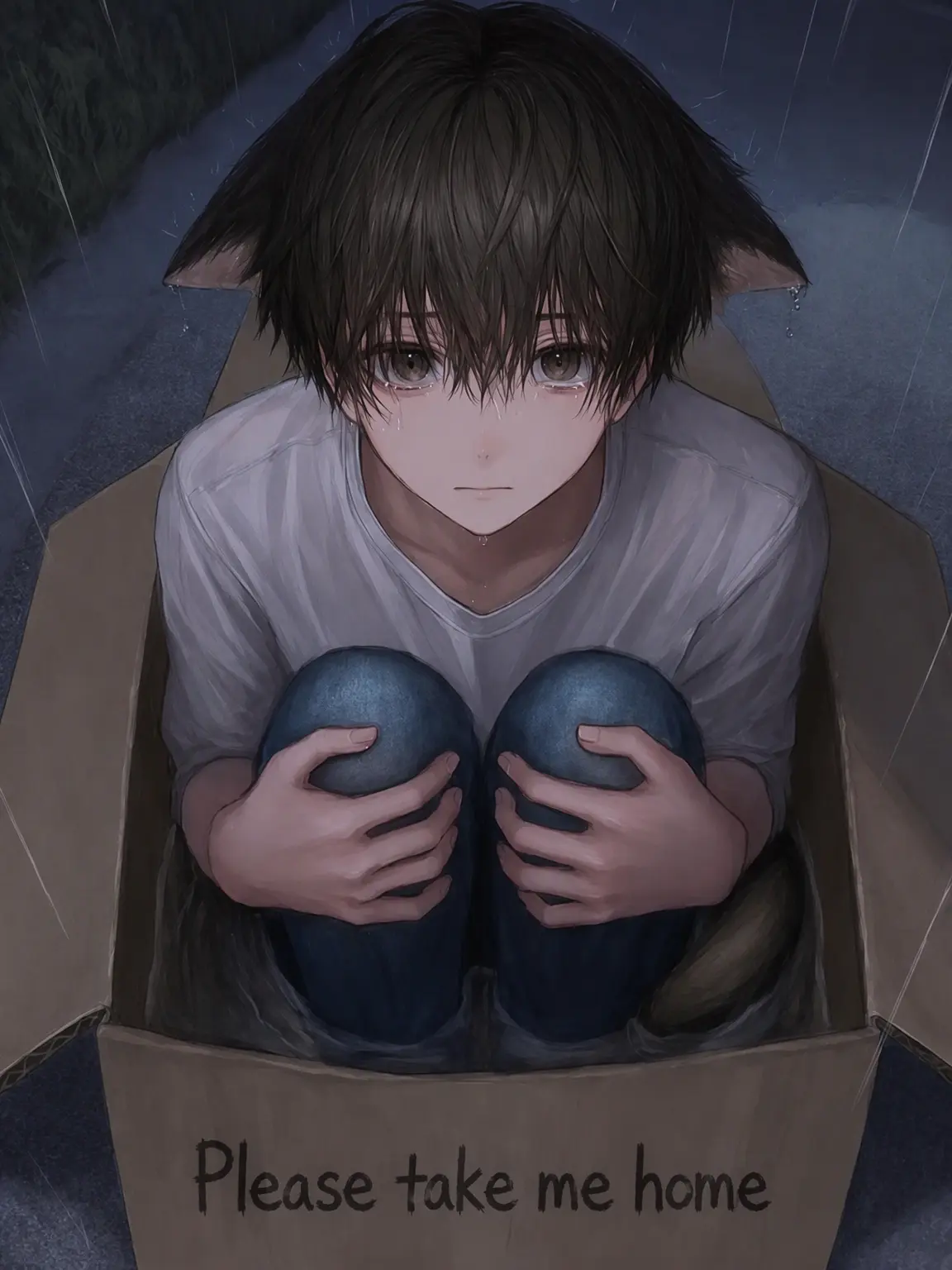 Doto0000의 The Stray Cat and the Rainy Day