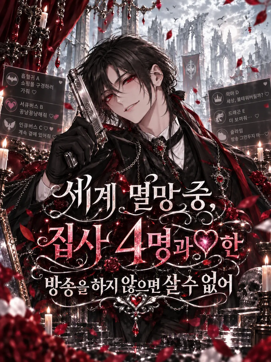 HyougaYagi11의 세계 멸망 중, 집사 4명과 💕한 방송?!