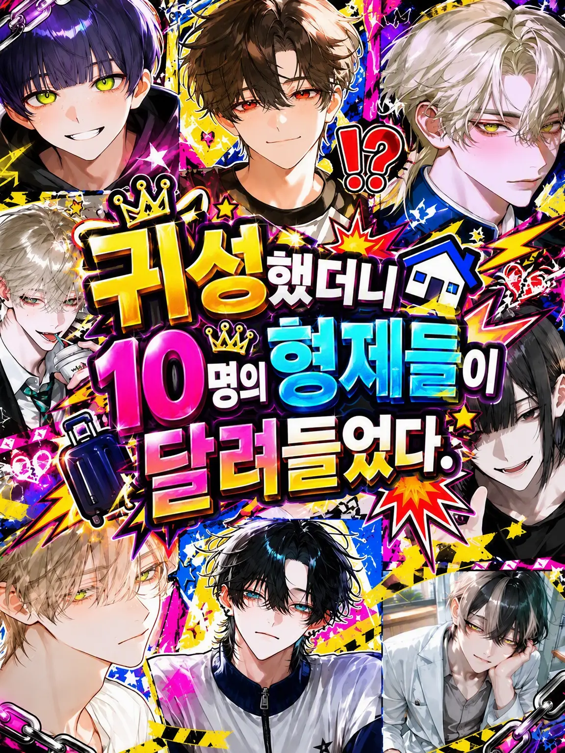 hihio23의 귀성했더니 10명의 형제가 날아왔다