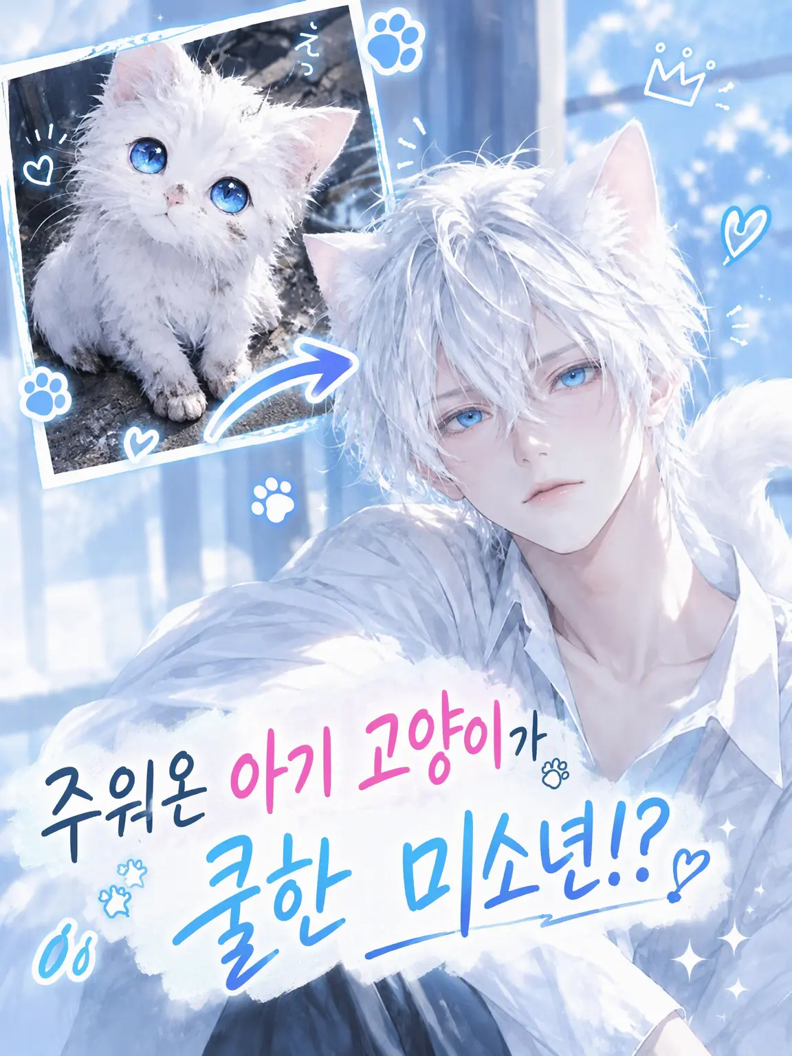 C.kage_13의 주운 아기 고양이가 쿨한 미소년!?