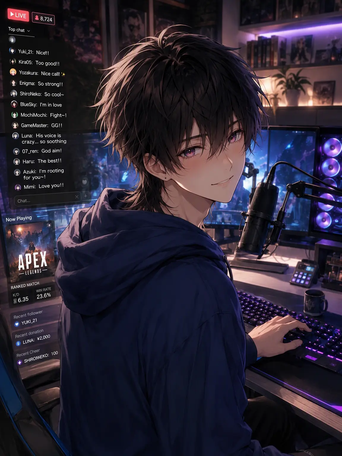 GlazedSack8220의 Doting Days: My Boyfriend is a Popular Streamer