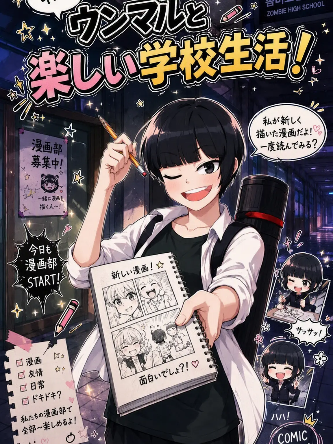 acafe_1003의 漫画部長ウン・マルと楽しい学校生活！