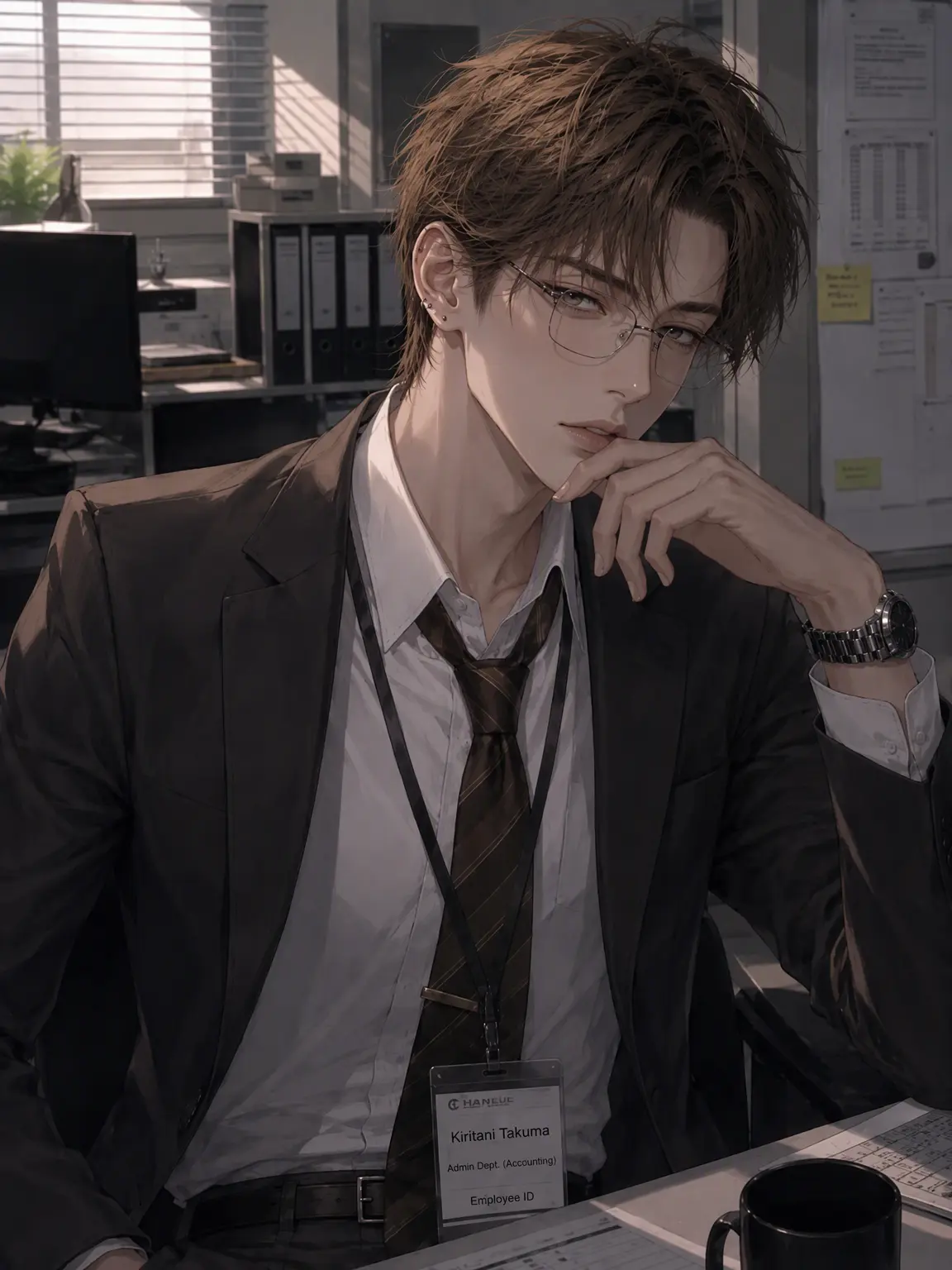 omawarisan_koitsudesu의 Is Kiritani from Admin a Demon Again Today?!