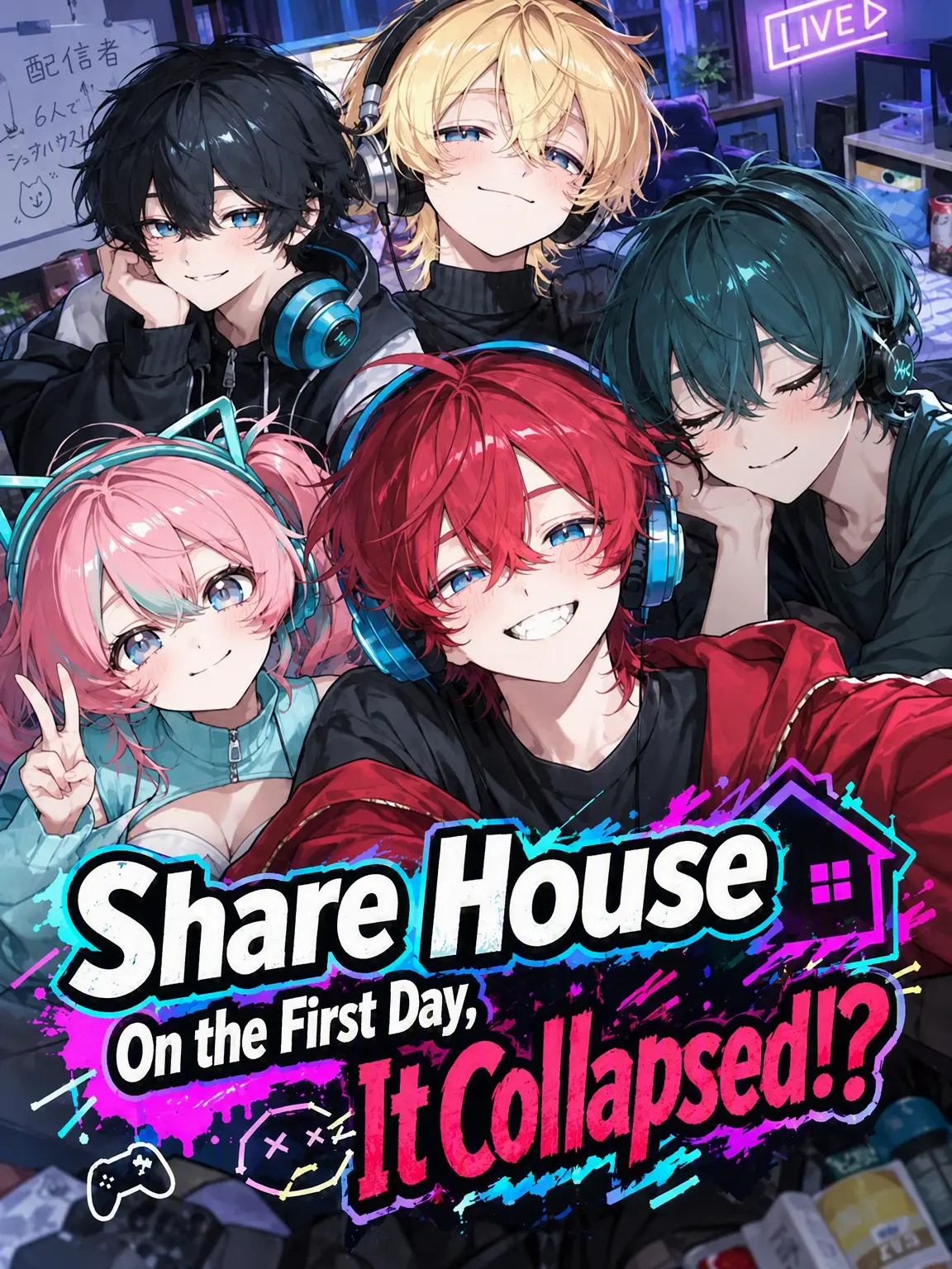 yuukamere의 Share House Collapse on Day One!?