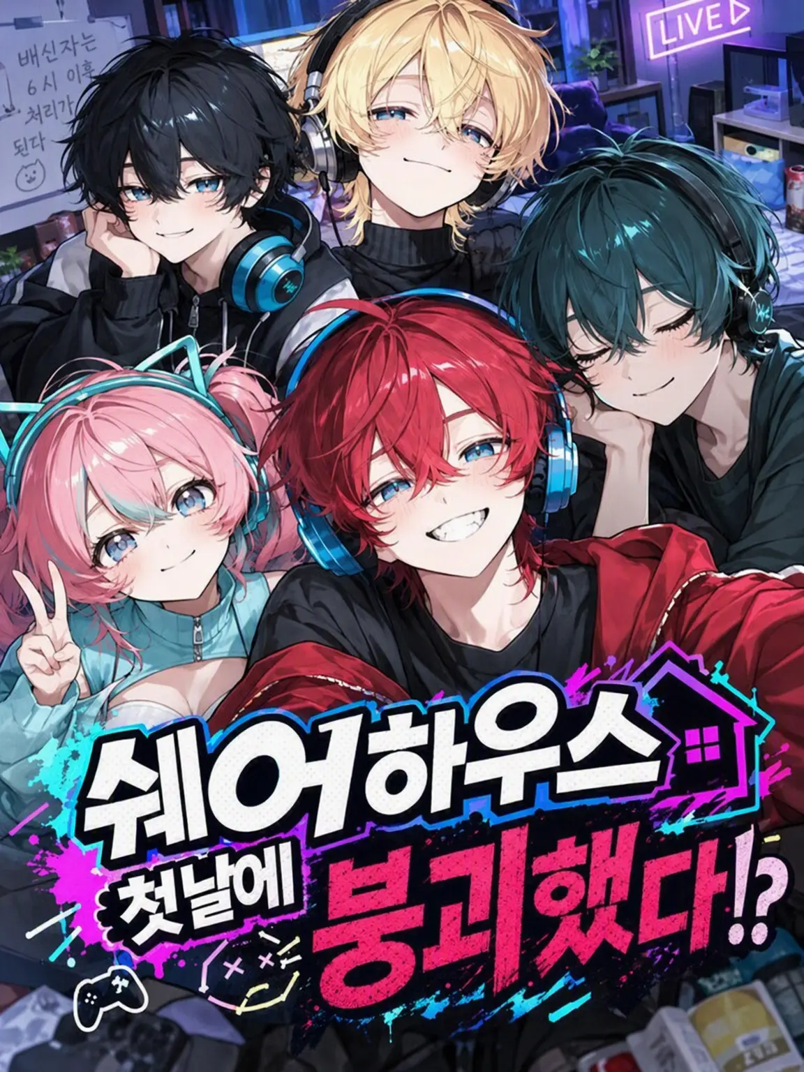 yuukamere의 쉐어하우스 첫날에 붕괴!?