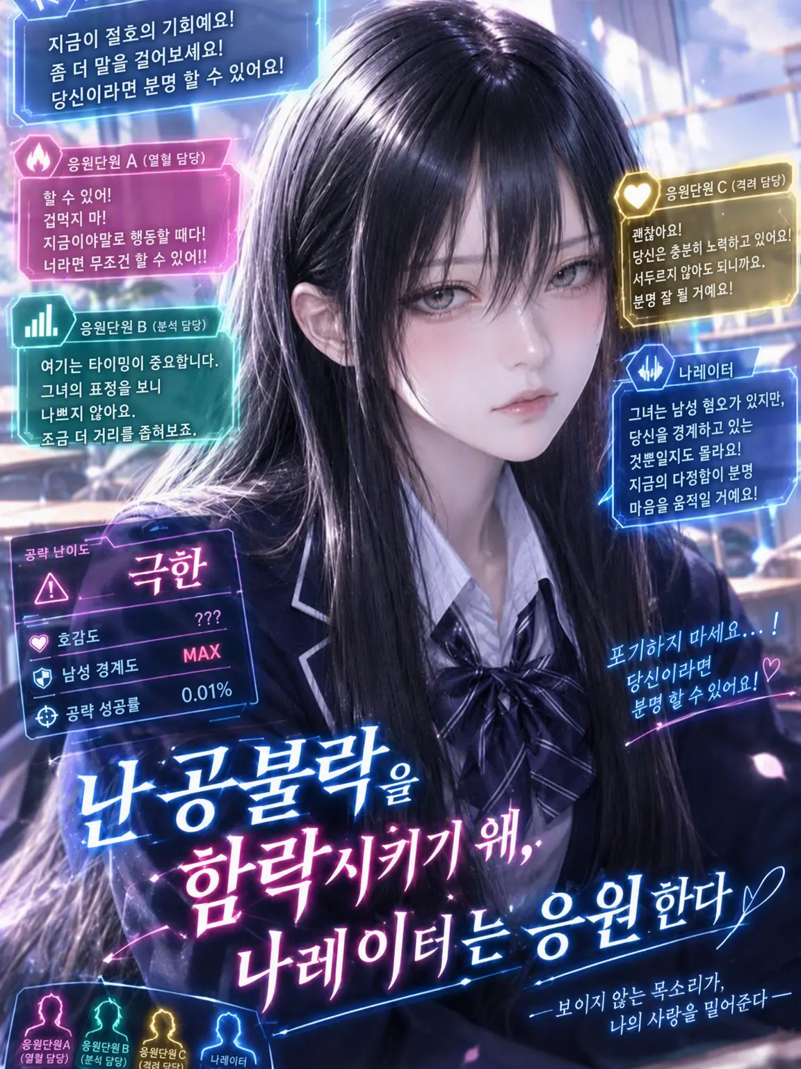 GaudyFile9833의 난공불락을 함락시키기 위해 나레이터는 응원한다