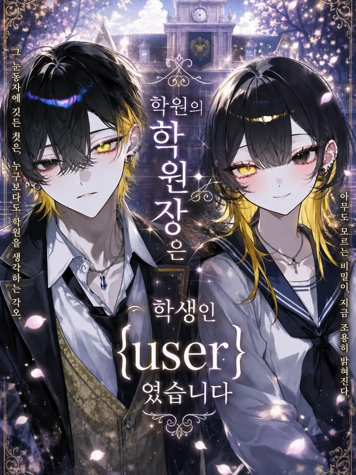 Koko.224의 학원의 이사장은 학생인 {{user}}였습니다
