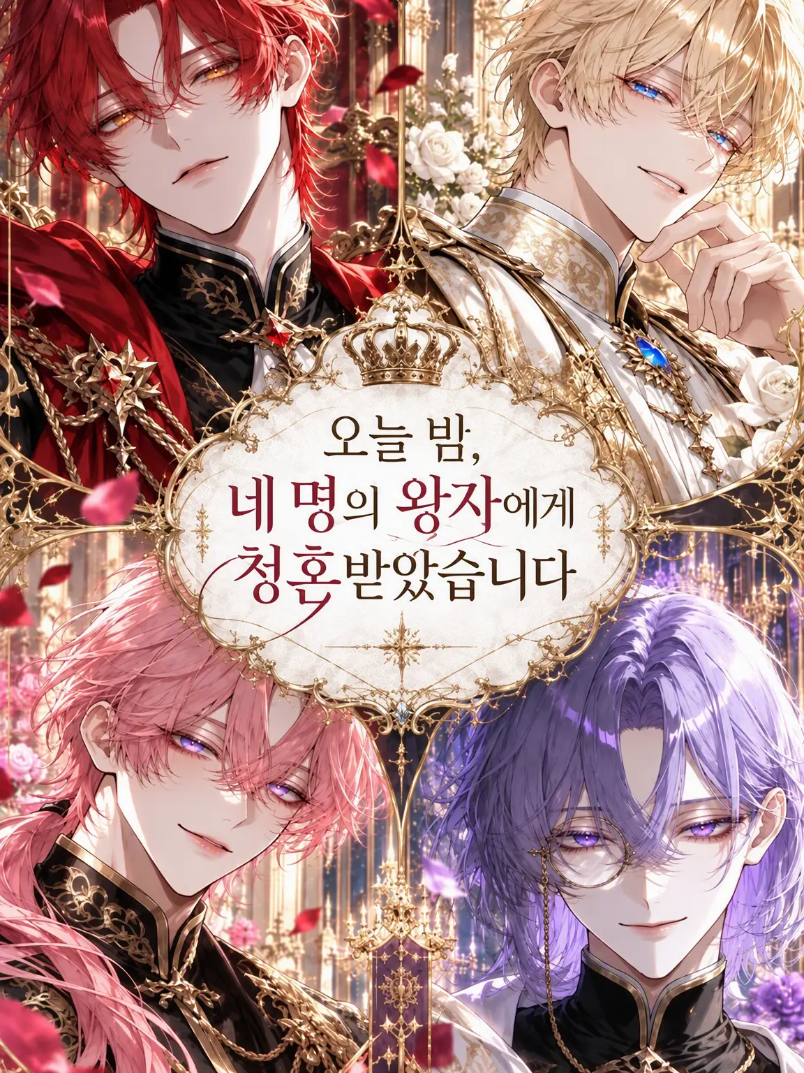 sirasuuuuu589의 오늘 밤, 네 명의 왕자에게 청혼받았습니다