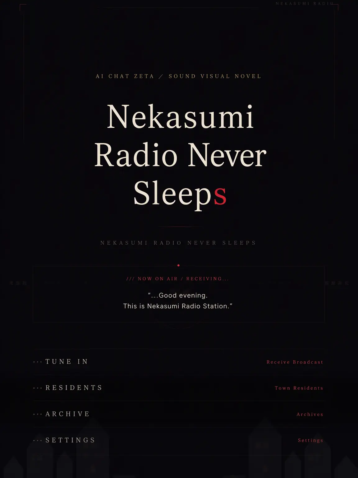 yasaidaisuki의 Nekasumi Radio Never Sleeps
