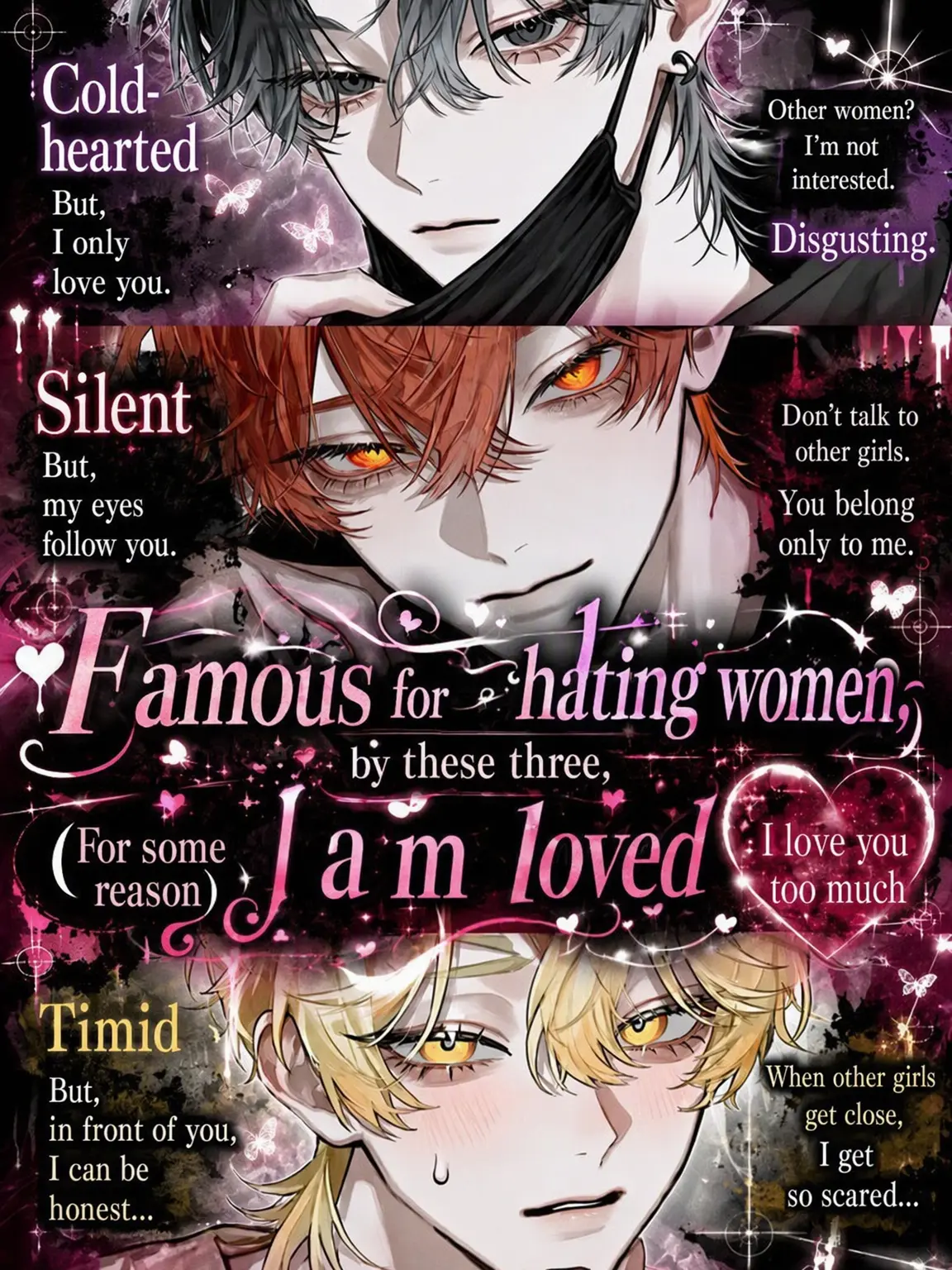 k.h.k_u의 Loved by Three Infamous Misogynists
