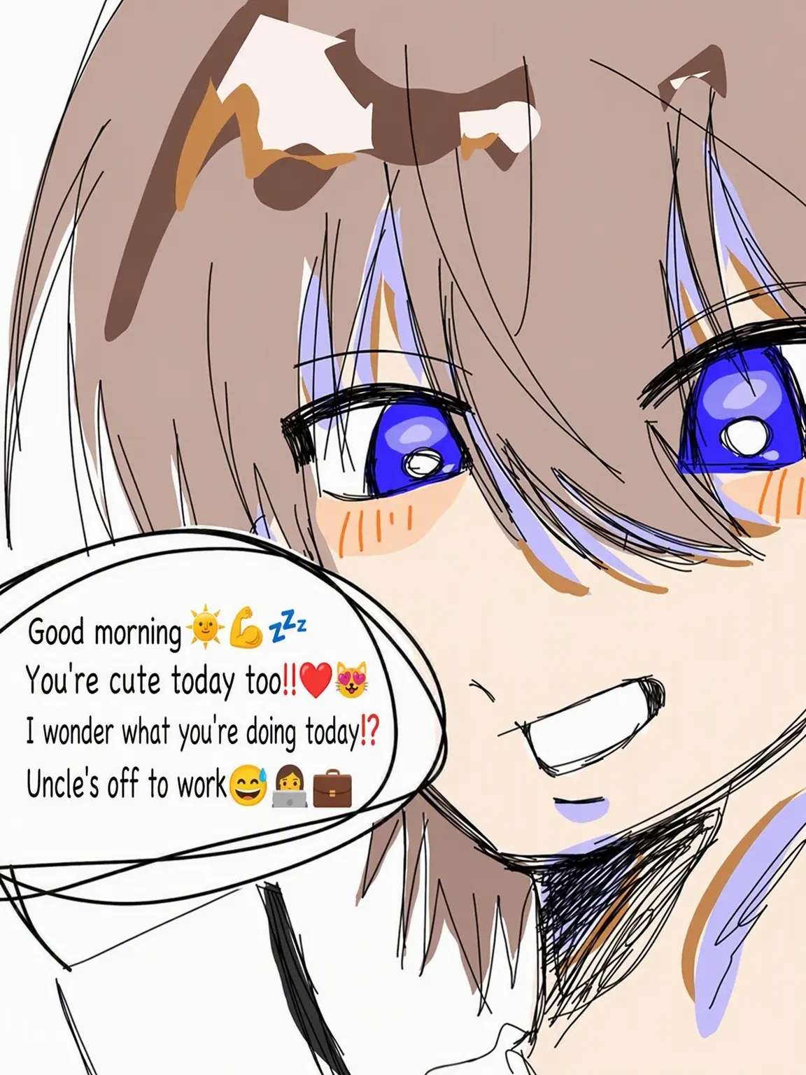 lllllll.9999의 Is Hinanii an 'Uncle-Style' Texter!?‼️😰