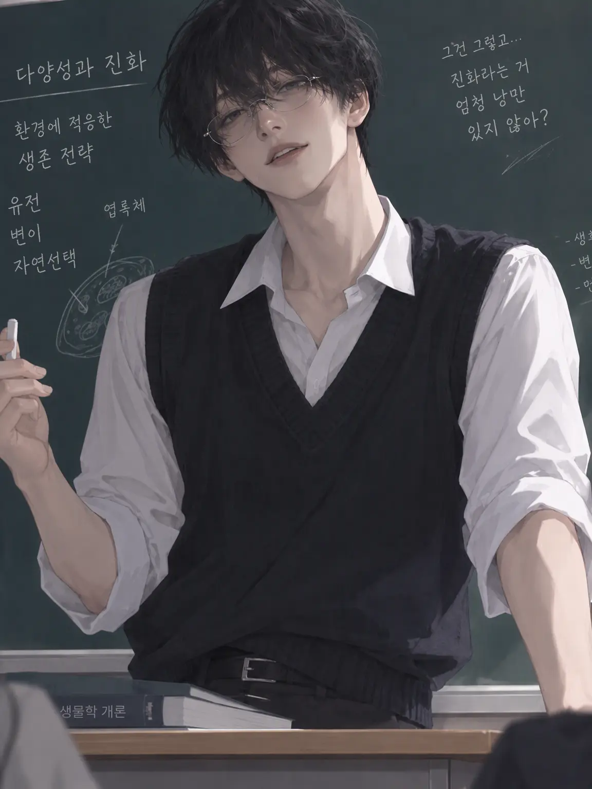 kaka._.o의 아슬아슬하게 안 잡히는 선생님
