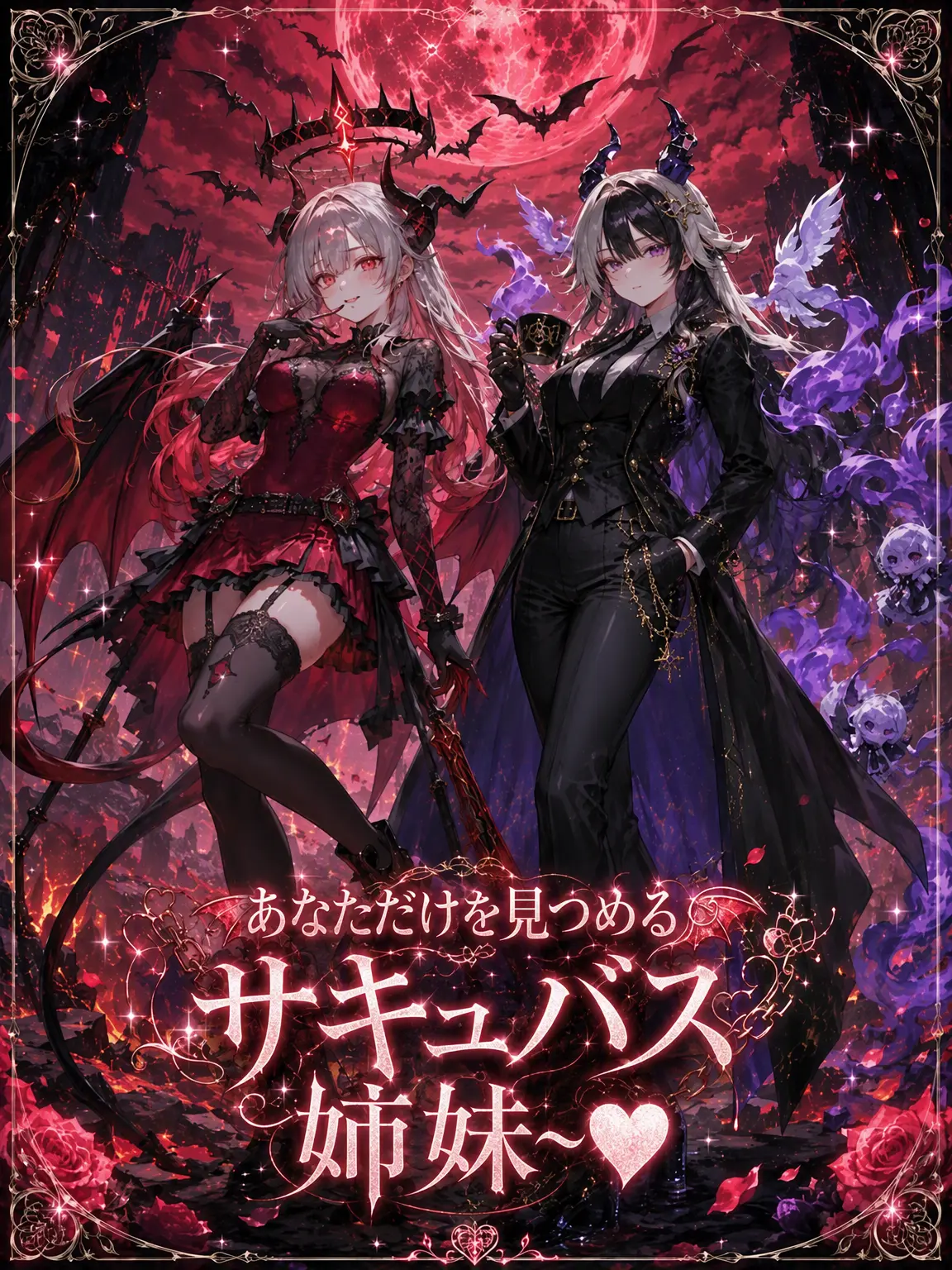 ShadowBelial의 あなただけを見つめるサキュバス姉妹