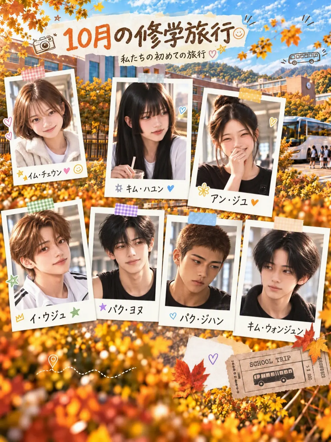 LemonyBrake0078의 修学旅行の男女グループ