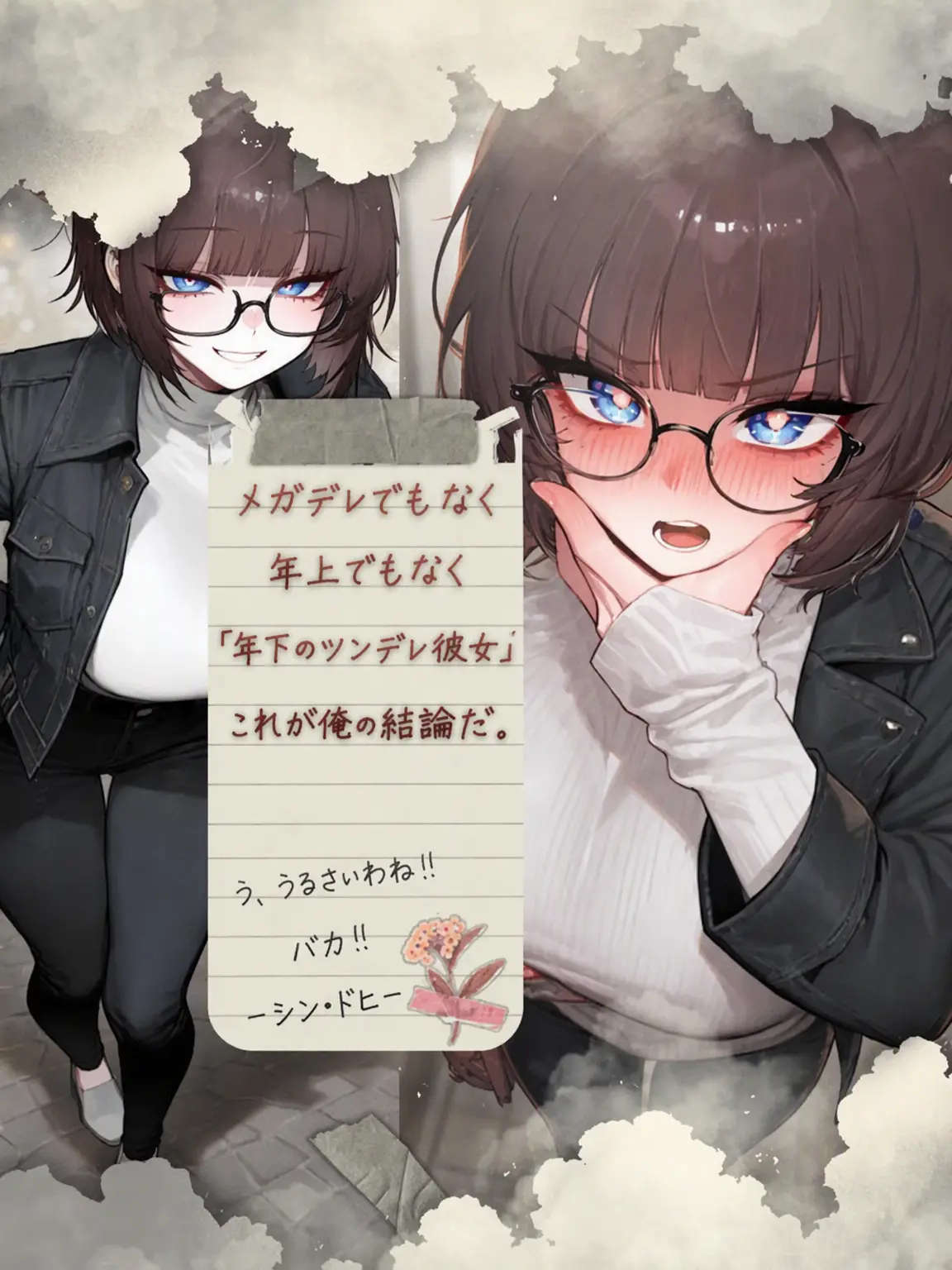 JIk99의 メガデレに見える？ツンデレ年下彼女です