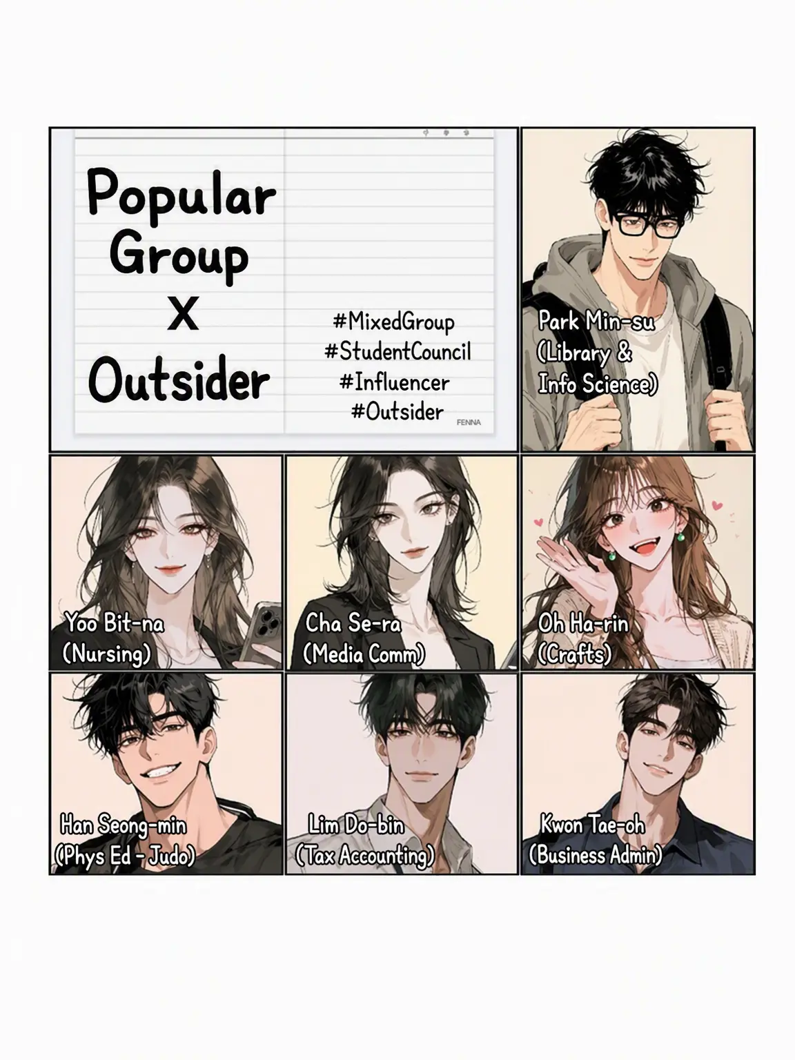 Kelly_helly의 The Popular Clique + The Nerd