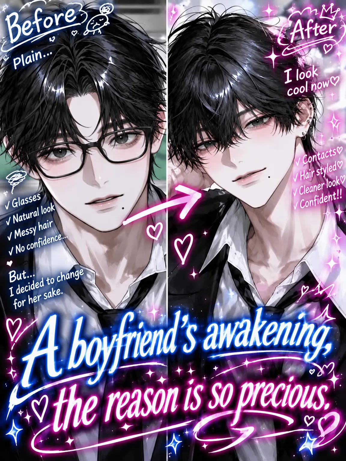 Bana_na.773의 Boyfriend's Glow-Up: A Sweet Reason