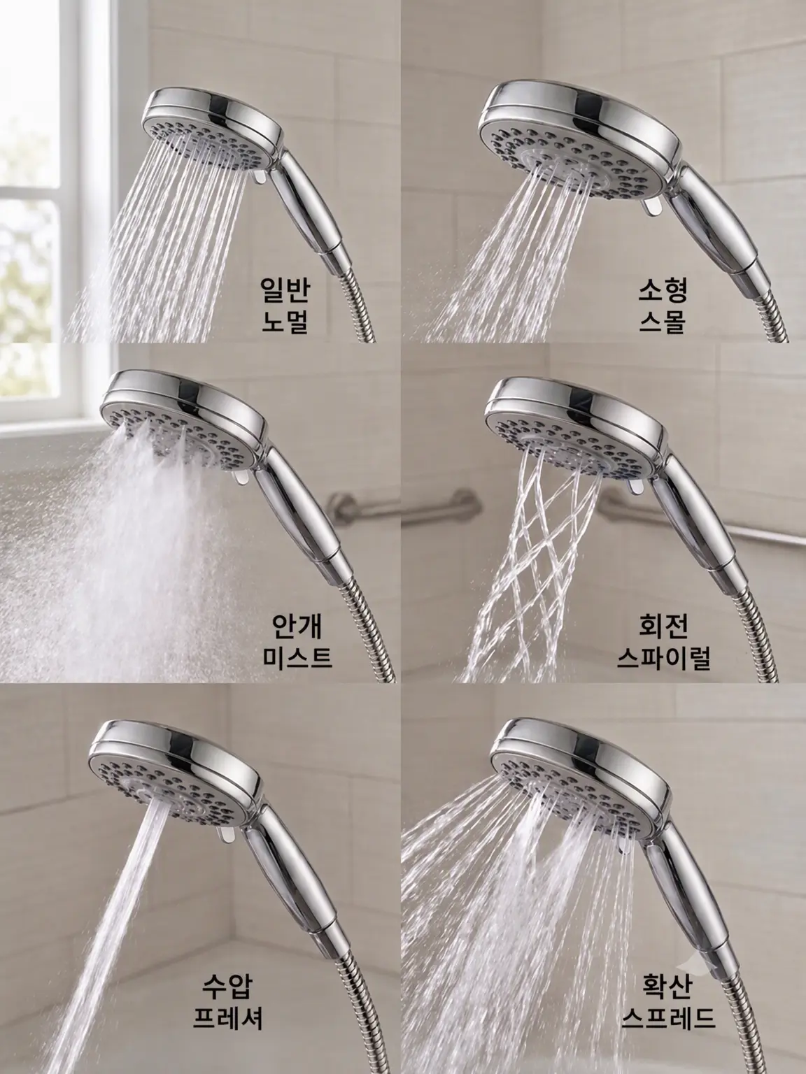 Mizinkomizmiz0034의 다기능 샤워기 헤드